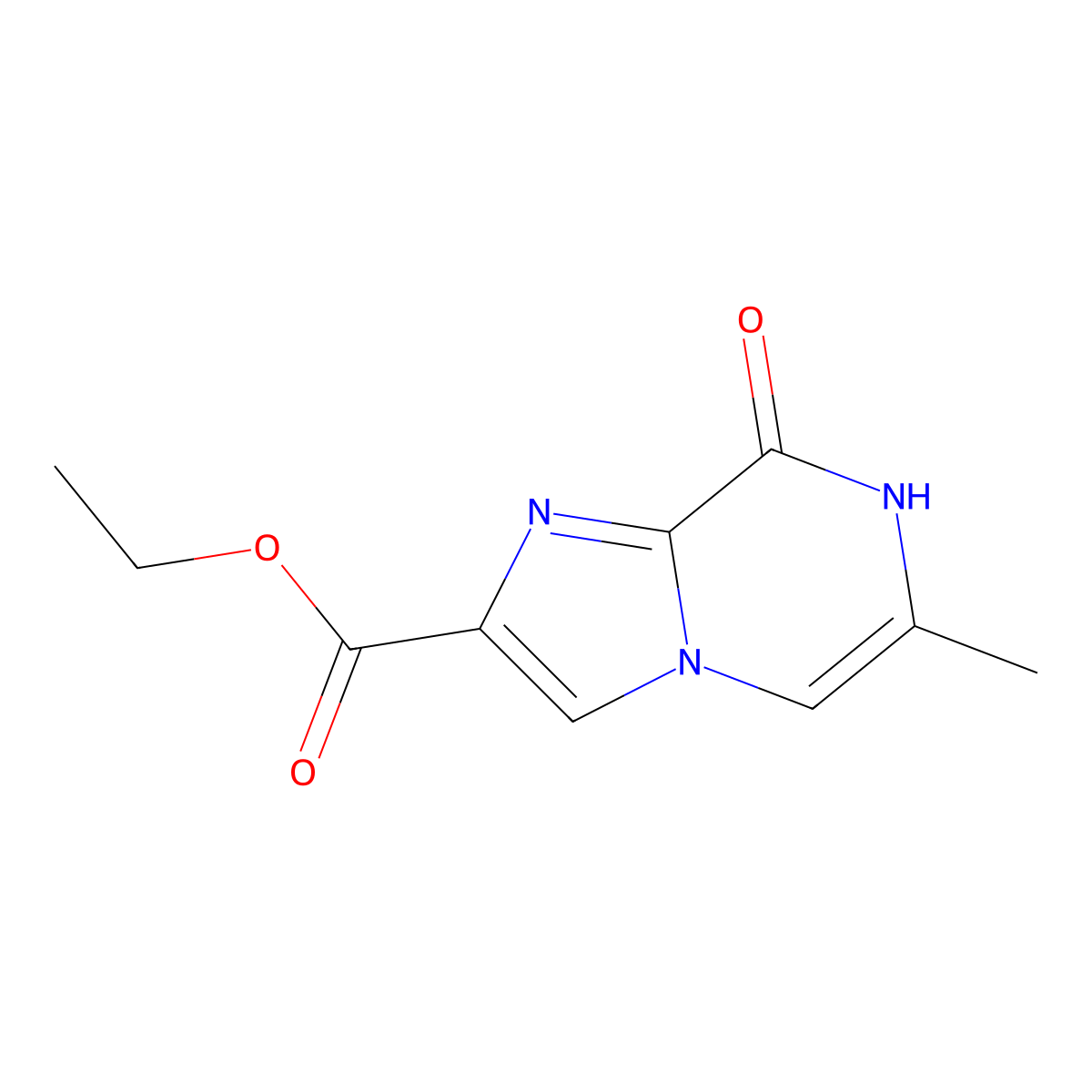 Ethyl 6-methyl-8-oxo-7,8-dihydroimidazo[1,2-a]pyrazine-2-carboxylate molecular structure, CAS 2085689-78-5