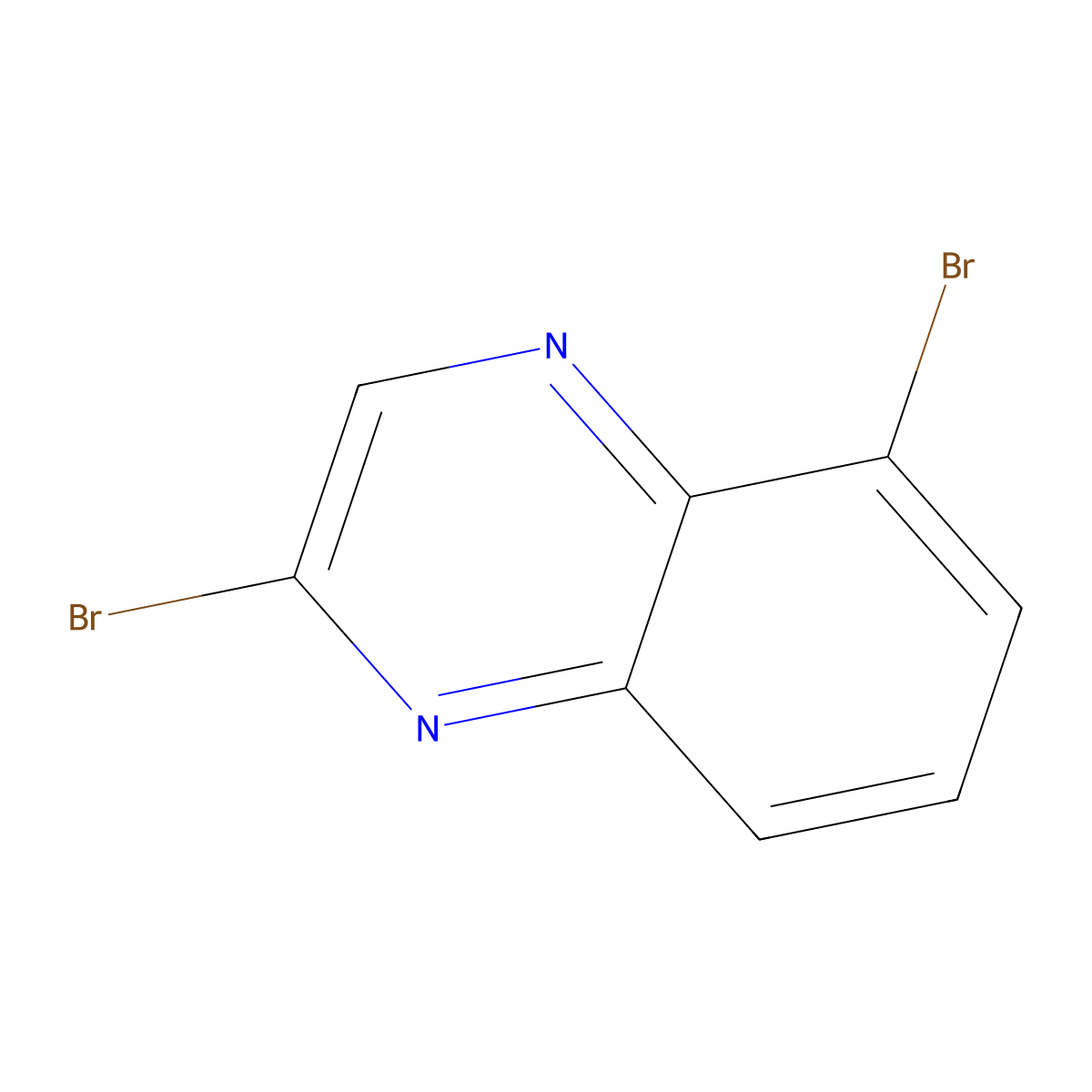2,5-Dibromoquinoxaline molecular structure, CAS 2085699-31-4