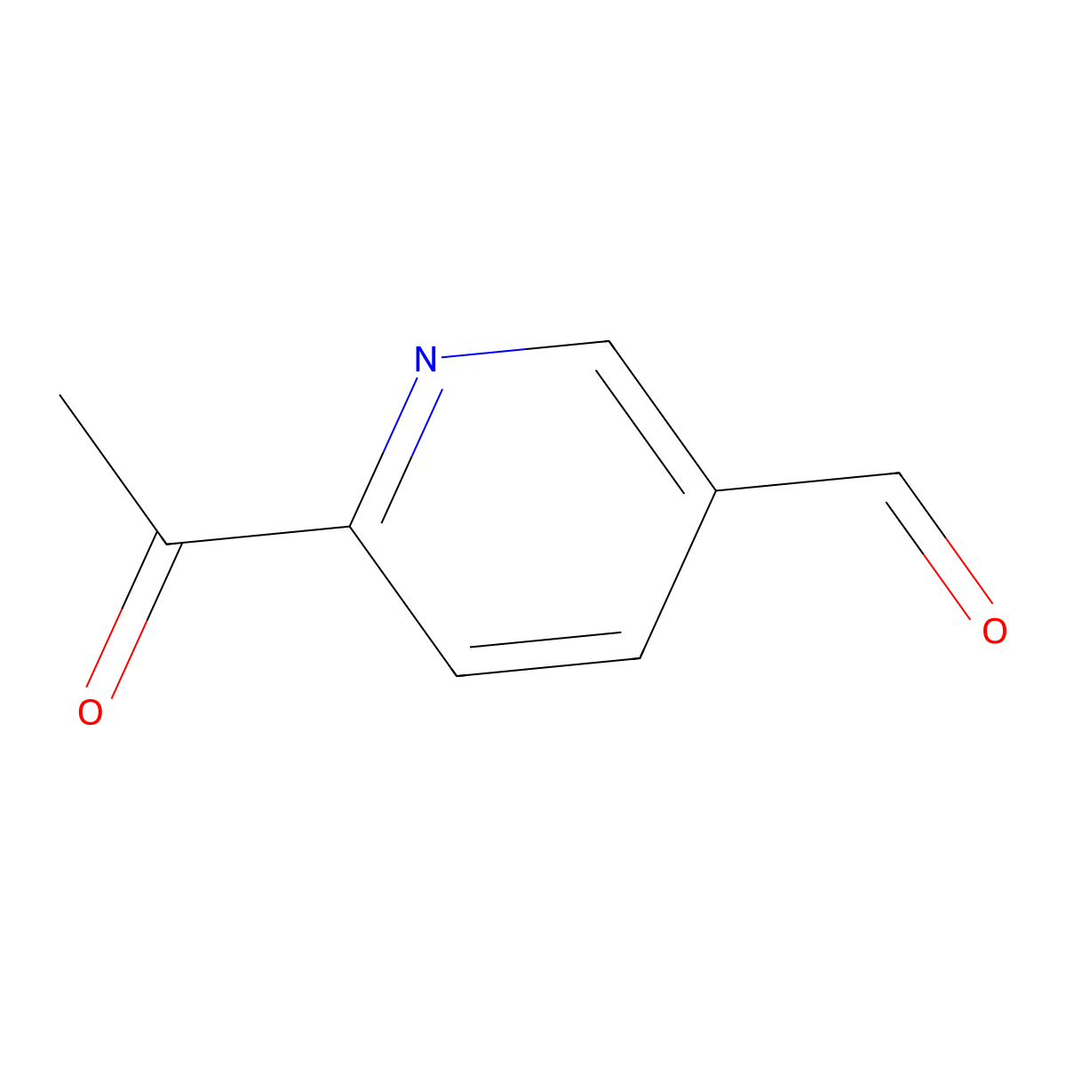 6-Acetylnicotinaldehyde molecular structure, CAS 20857-20-9