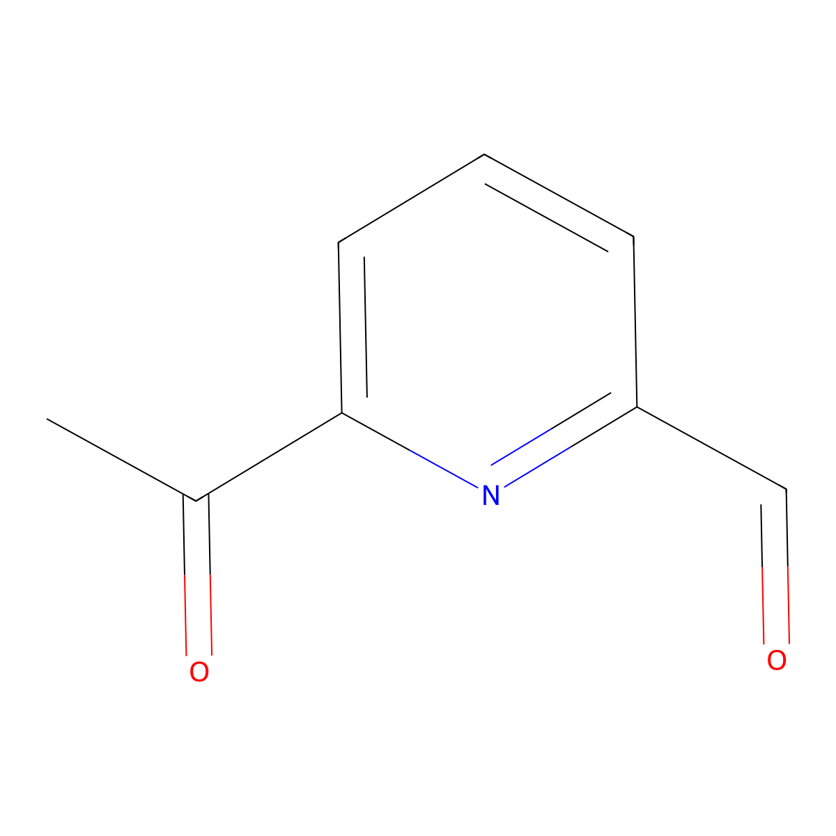 6-Acetylpyridine-2-carbaldehyde molecular structure, CAS 20857-21-0