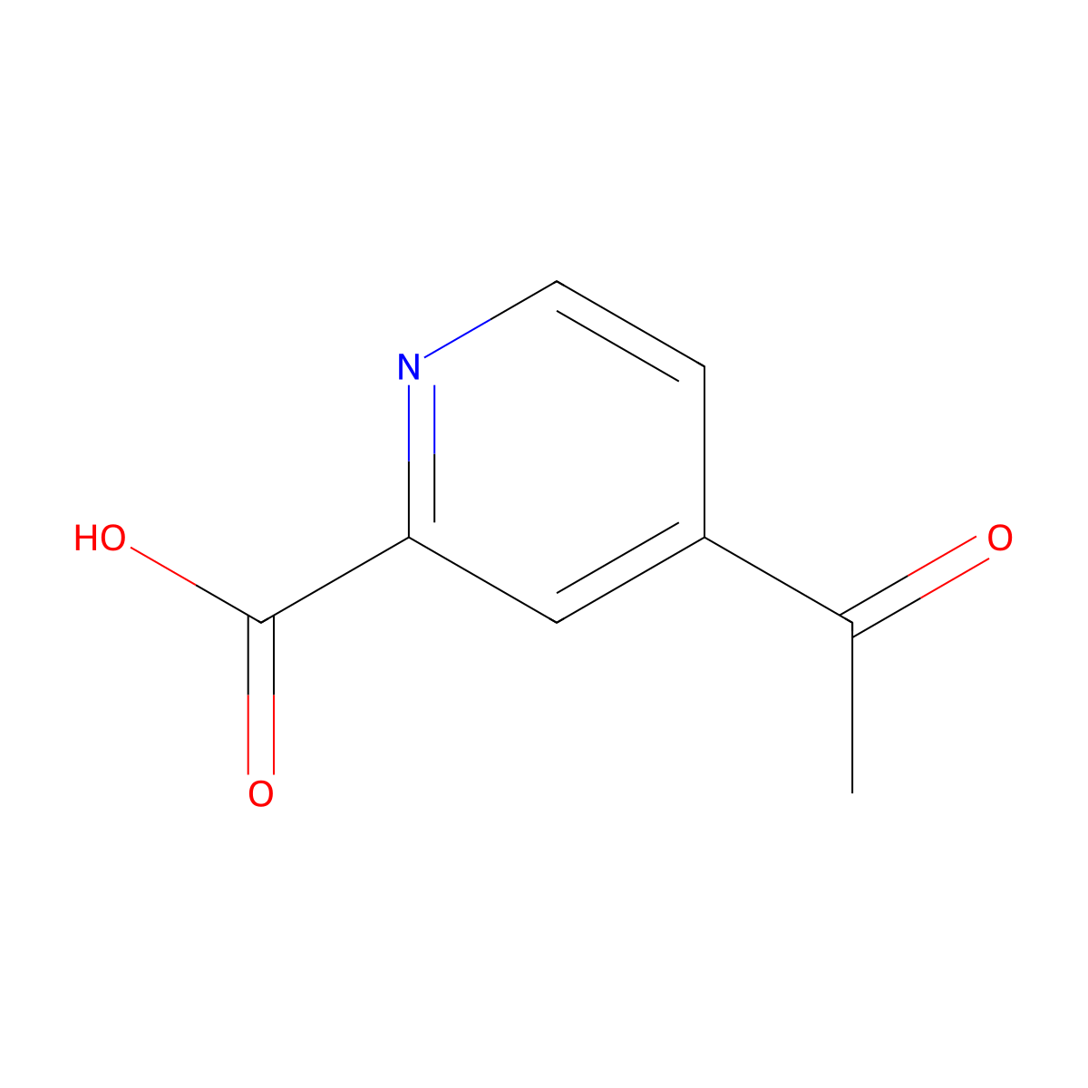 4-Acetylpicolinic acid molecular structure, CAS 20857-22-1