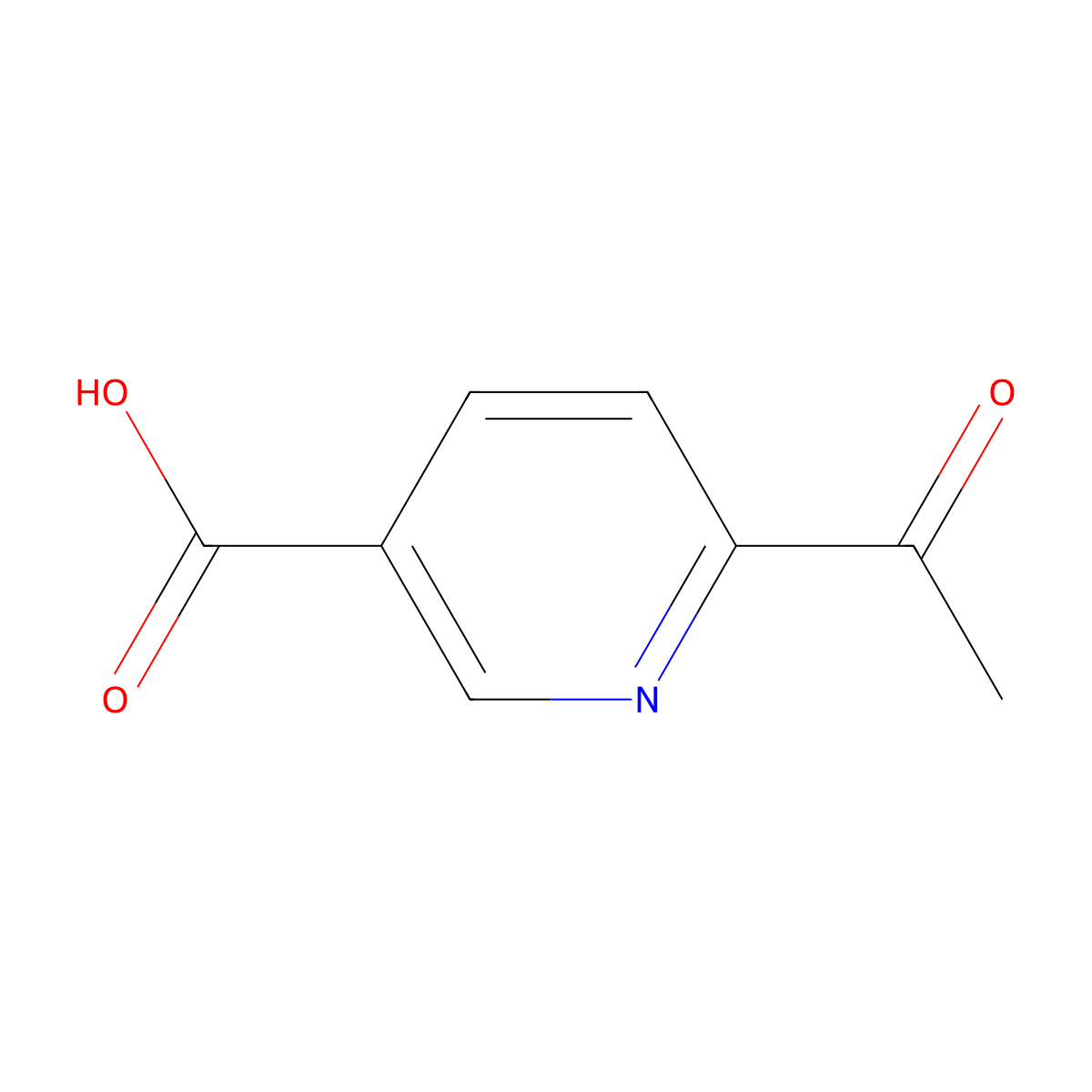 6-Acetylnicotinic acid molecular structure, CAS 20857-23-2