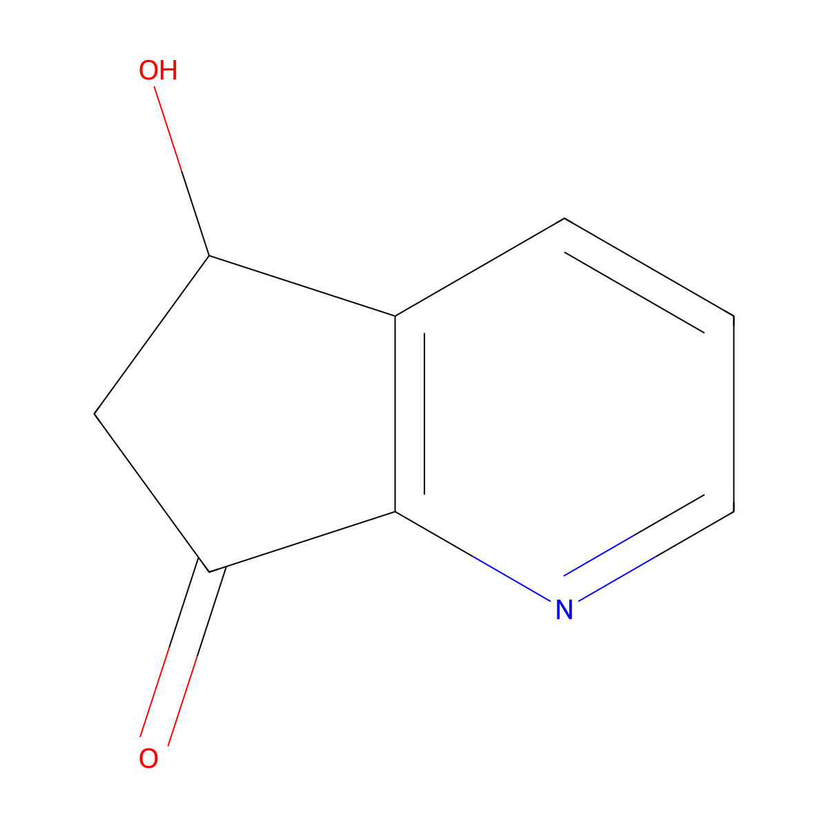5-Hydroxy-5,6-dihydro-7H-cyclopenta[b]pyridin-7-one molecular structure, CAS 20857-26-5