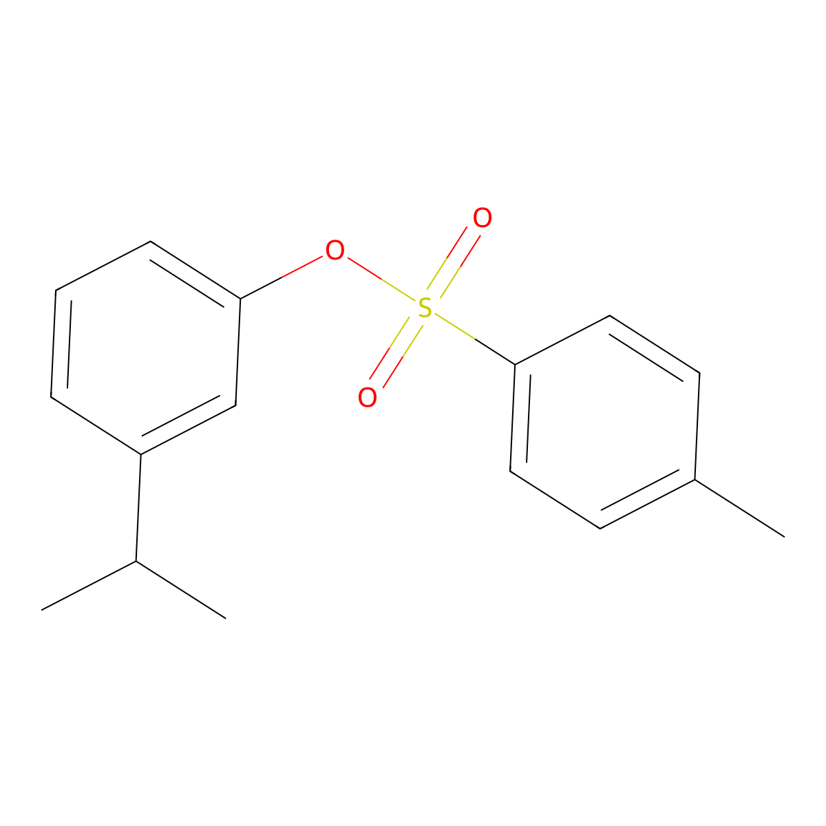 3-(Propan-2-yl)phenyl 4-methylbenzene-1-sulfonate molecular structure, CAS 2085796-84-3