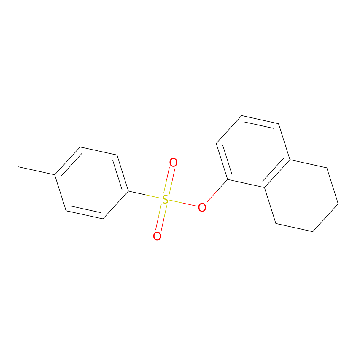 5,6,7,8-Tetrahydronaphthalen-1-yl 4-methylbenzene-1-sulfonate molecular structure, CAS 2085796-85-4