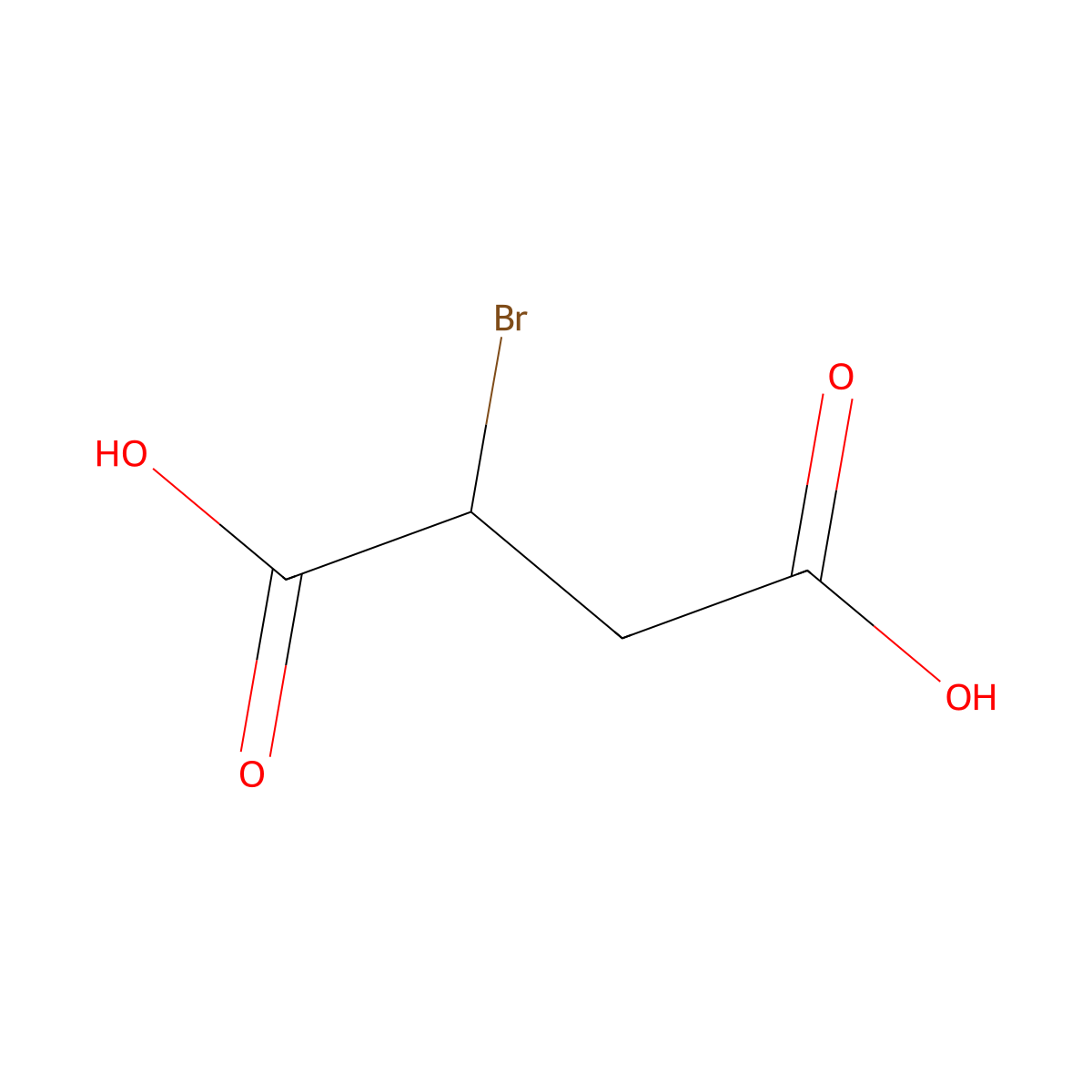 Bromosuccinic acid, (-)- molecular structure, CAS 20859-23-8