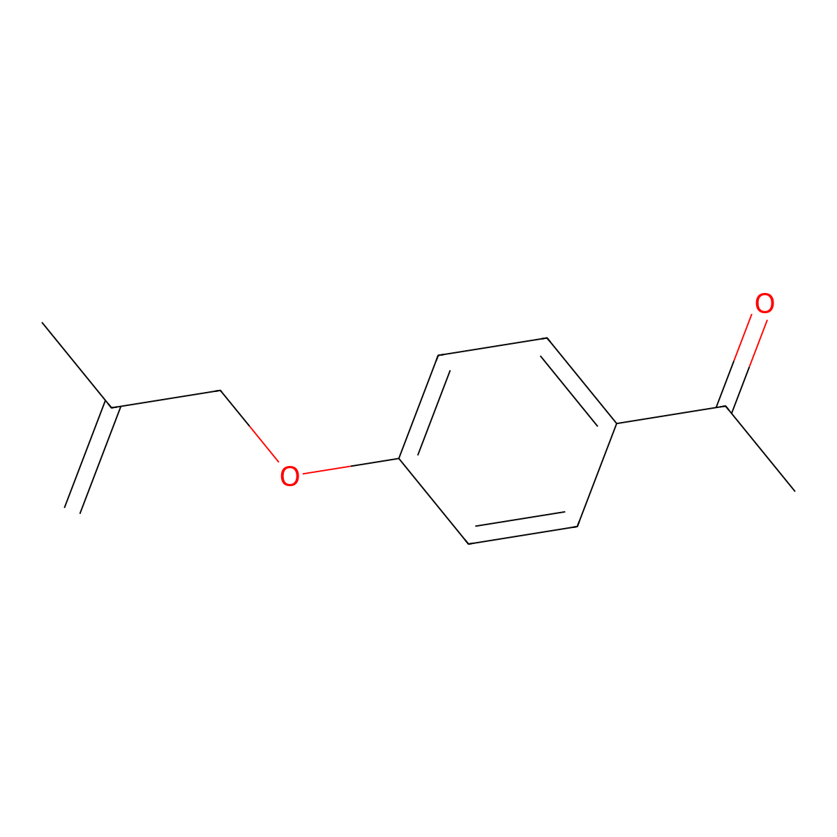 1-(4-(2-Methylallyloxy)phenyl)ethanone molecular structure, CAS 2086-08-0