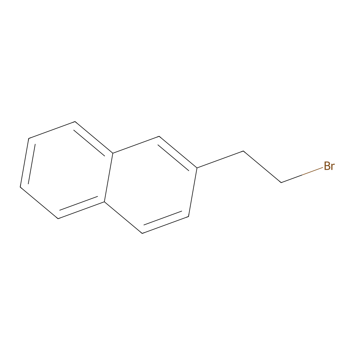 2-(2-Bromoethyl)naphthalene molecular structure, CAS 2086-62-6