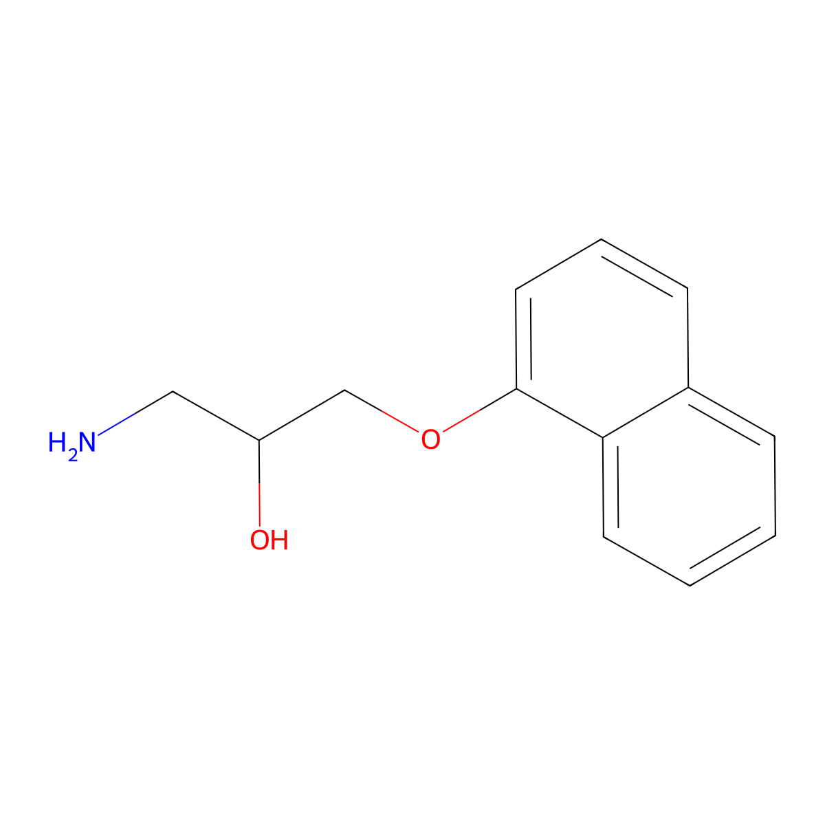 (+-)-Desisopropylpropranolol molecular structure, CAS 20862-11-7