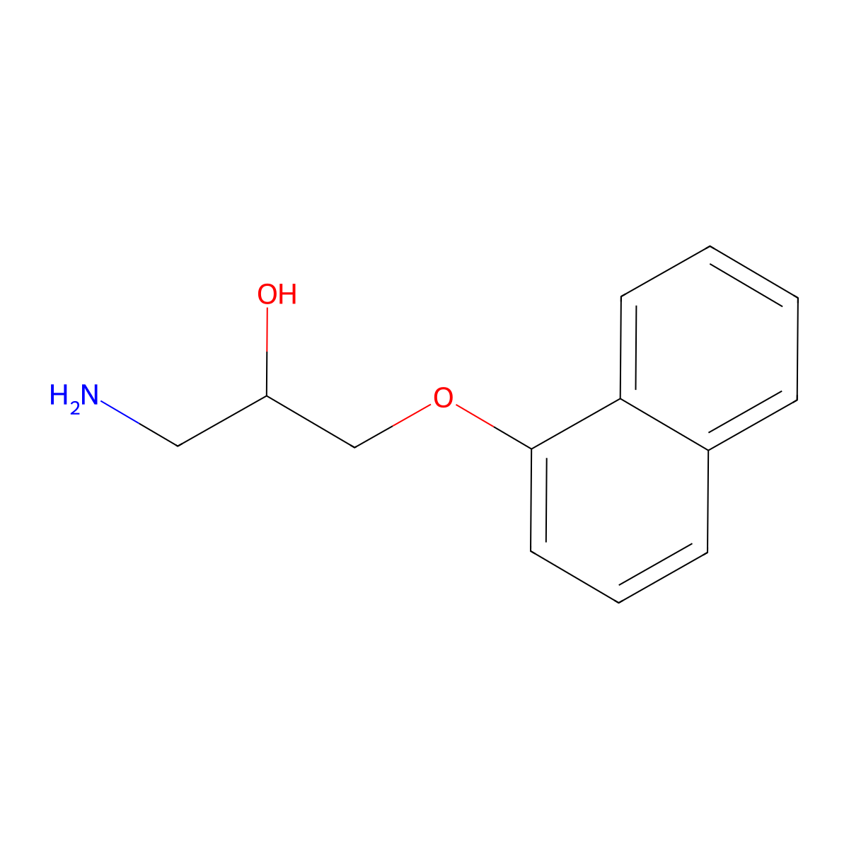 (+-)-Desisopropylpropranolol molecular structure, CAS 20862-11-7
