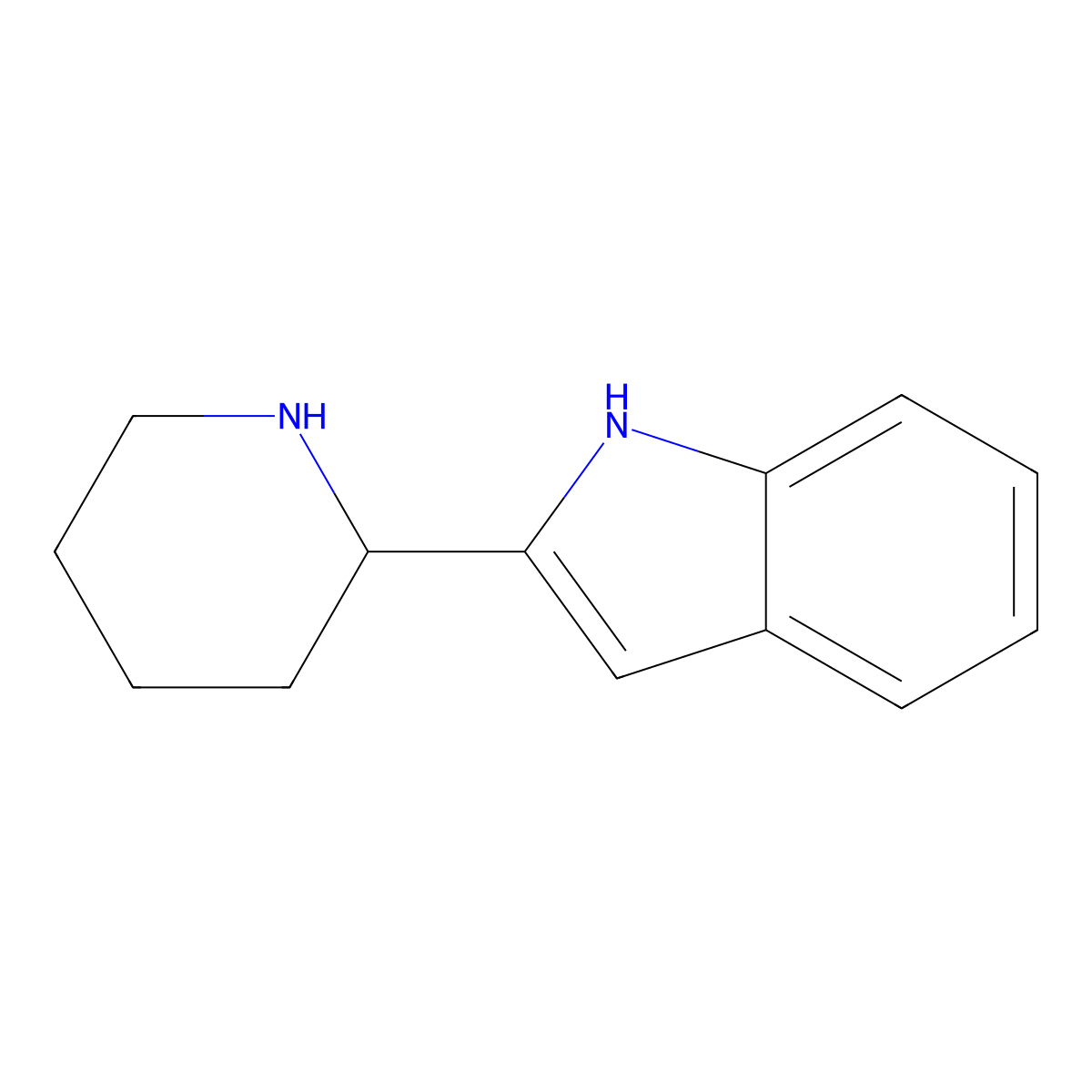 2-(Piperidin-2-yl)-1h-indole molecular structure, CAS 20862-83-3