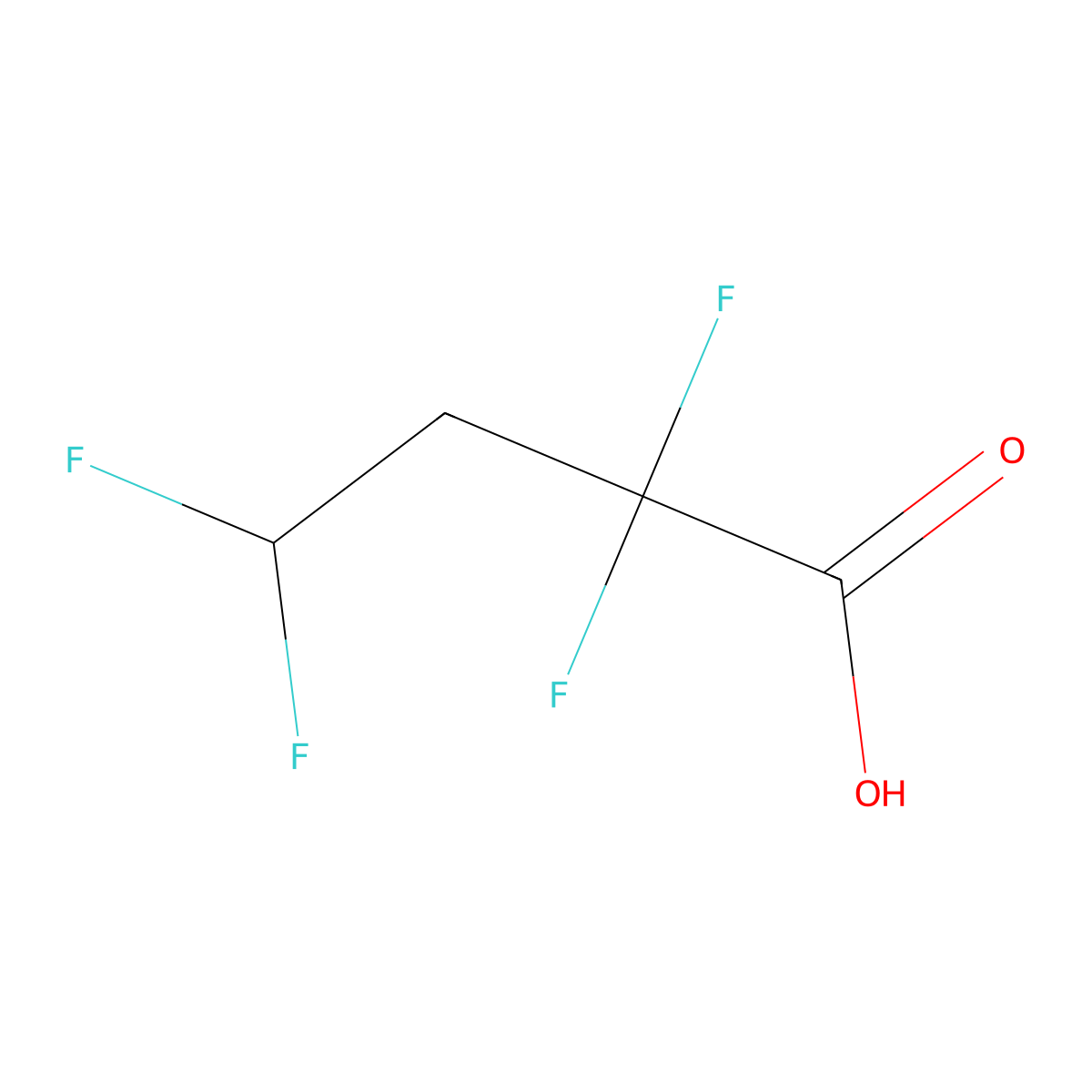 2,2,4,4-Tetrafluorobutanoic acid molecular structure, CAS 2086264-16-4