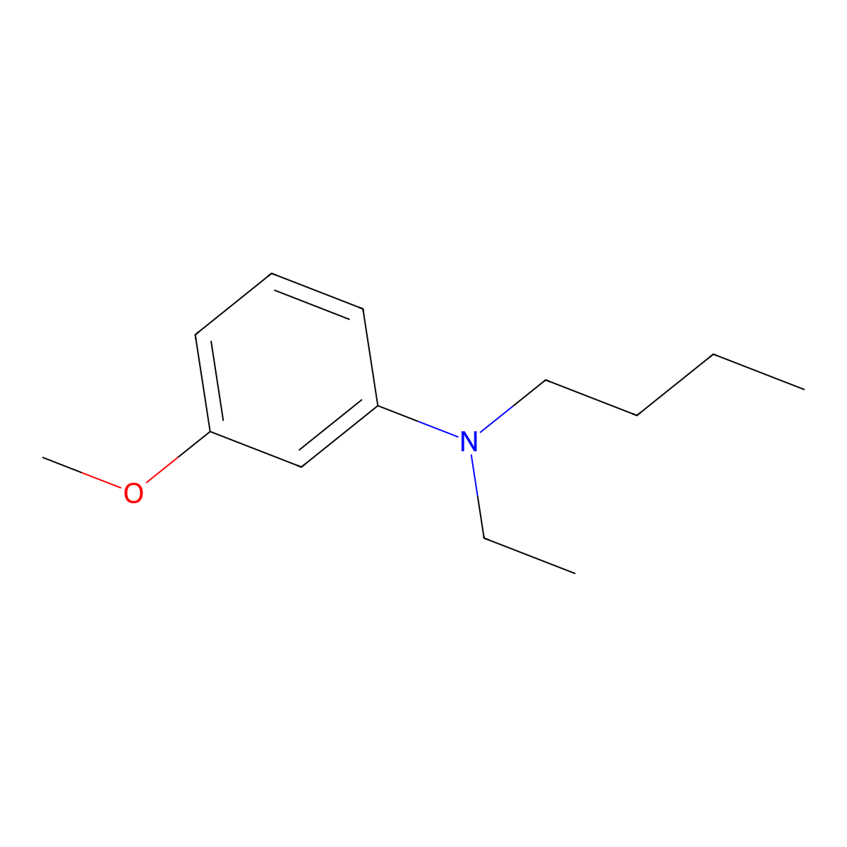 N-Butyl-N-ethyl-3-methoxyaniline molecular structure, CAS 2086269-77-2