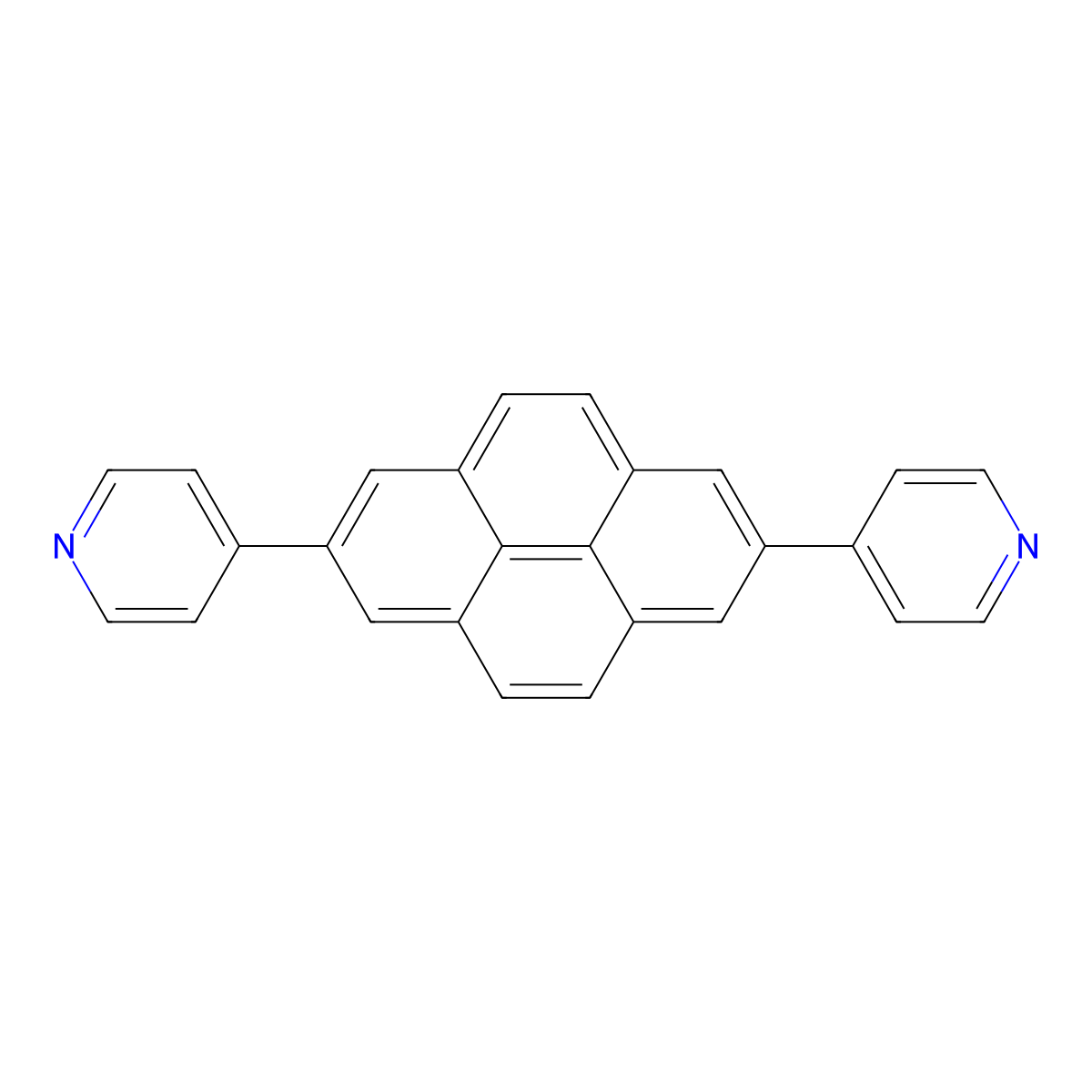4,4'-(2,7-Pyrenediyl)bis[pyridine] molecular structure, CAS 2086281-69-6
