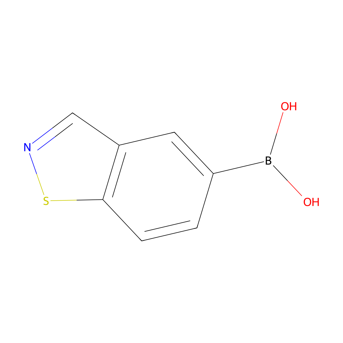 Benzo[d]isothiazol-5-ylboronic acid molecular structure, CAS 2086293-74-3