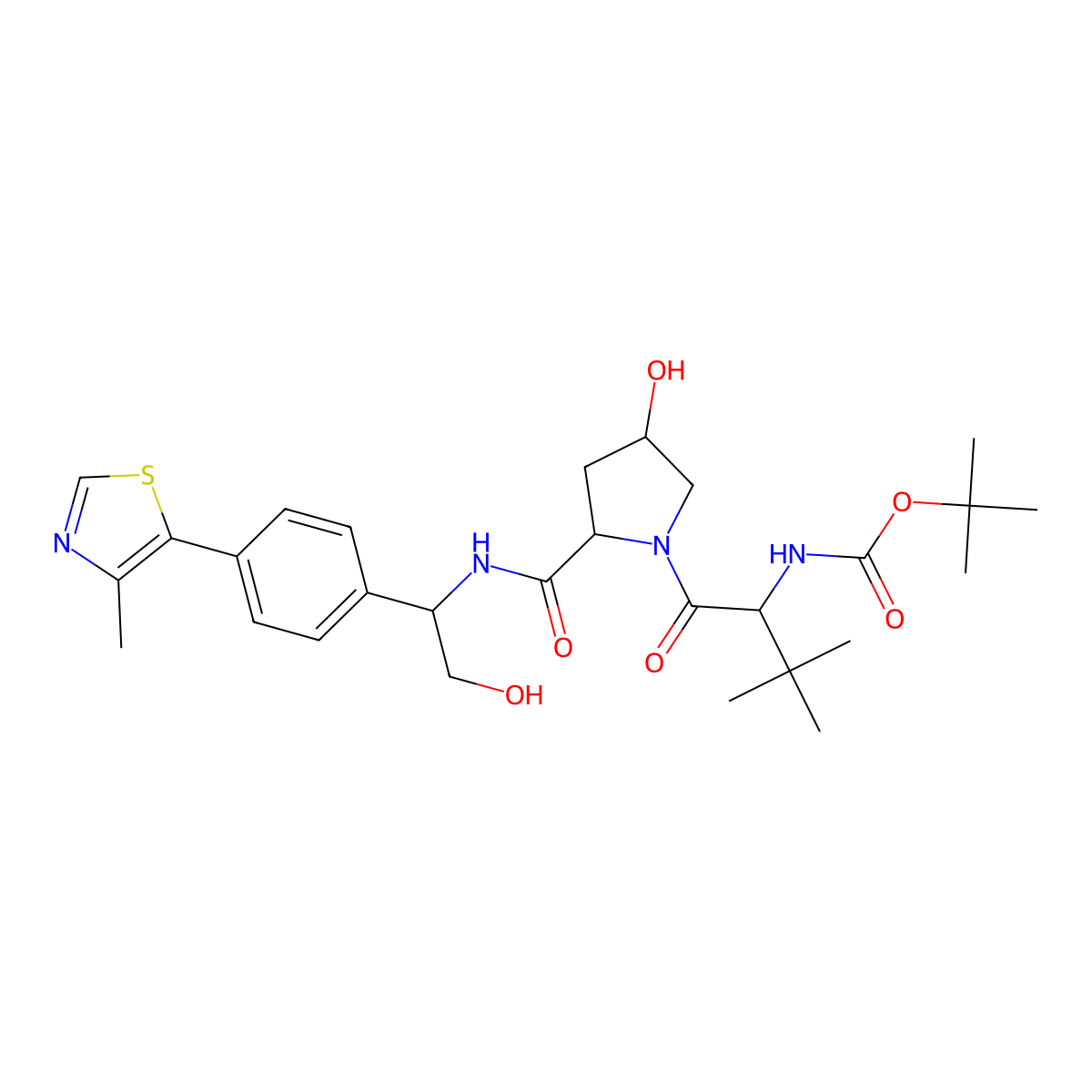 (S,R,S)-AHPC-Boc derivative 1 molecular structure, CAS 2086298-33-9