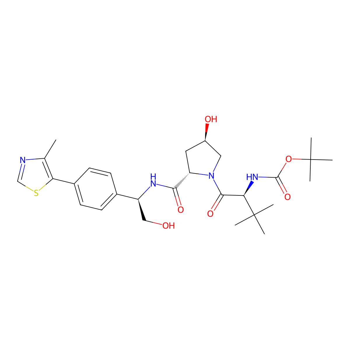 (S,R,S)-AHPC-Boc derivative 1 molecular structure, CAS 2086298-33-9