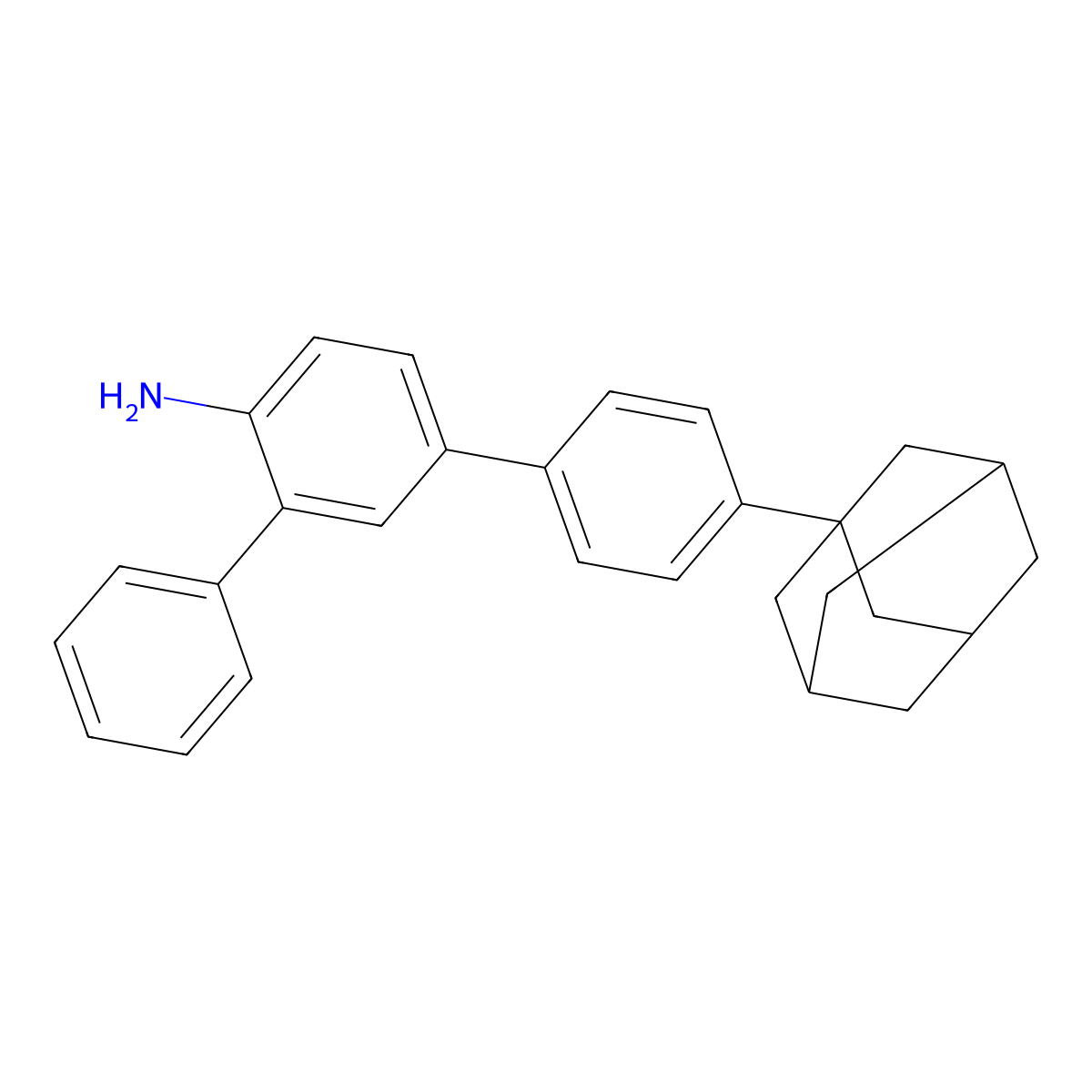 4-Tricyclo[3.3.1.13,7]dec-1-YL[1,1':3',1''-terphenyl]-4'-amine molecular structure, CAS 2086312-08-3
