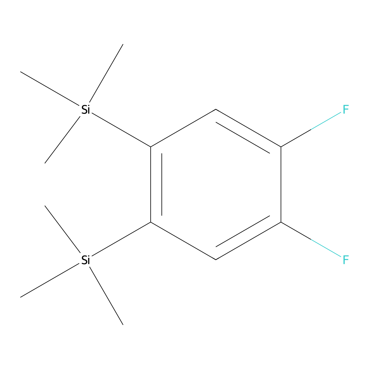 [4,5-Difluoro-2-(trimethylsilyl)phenyl]trimethylsilane molecular structure, CAS 2086323-91-1
