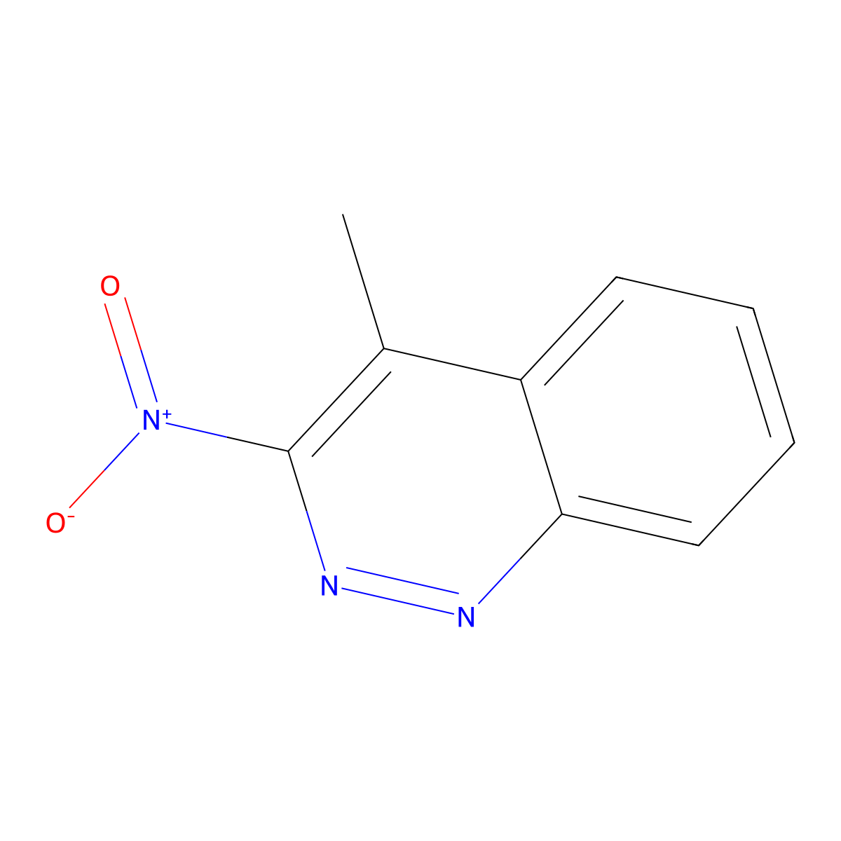 4-Methyl-3-nitrocinnoline molecular structure, CAS 20864-33-9