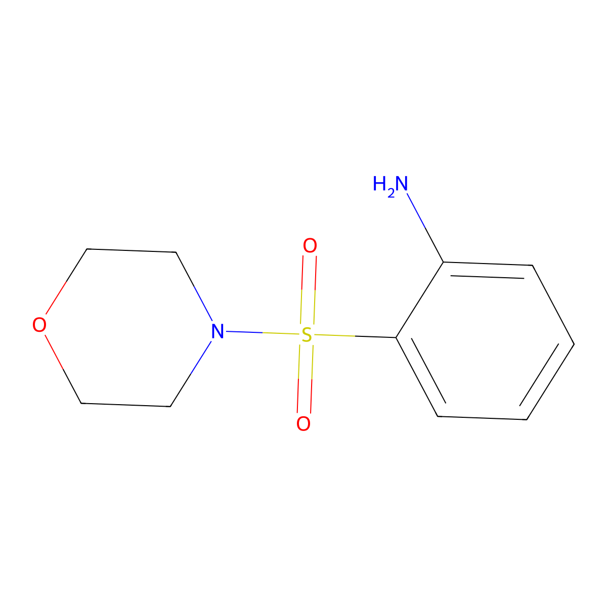 2-(Morpholine-4-sulfonyl)aniline molecular structure, CAS 208643-03-2