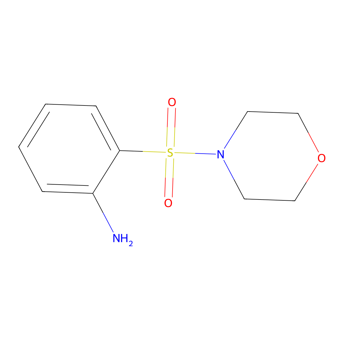 2-(Morpholine-4-sulfonyl)aniline molecular structure, CAS 208643-03-2