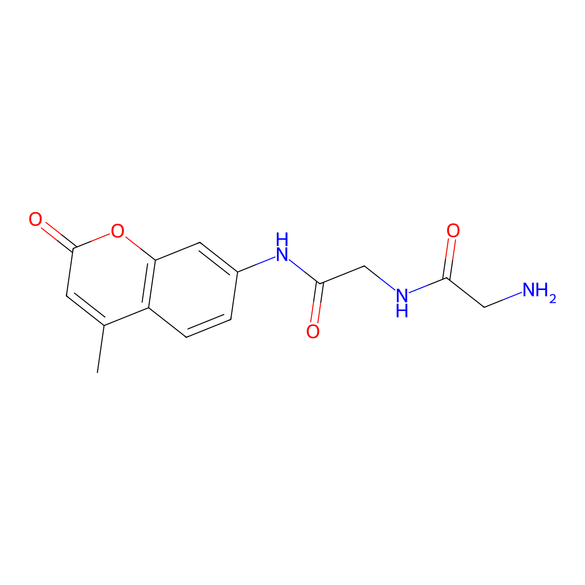 H-Gly-Gly-AMC molecular structure, CAS 208645-74-3