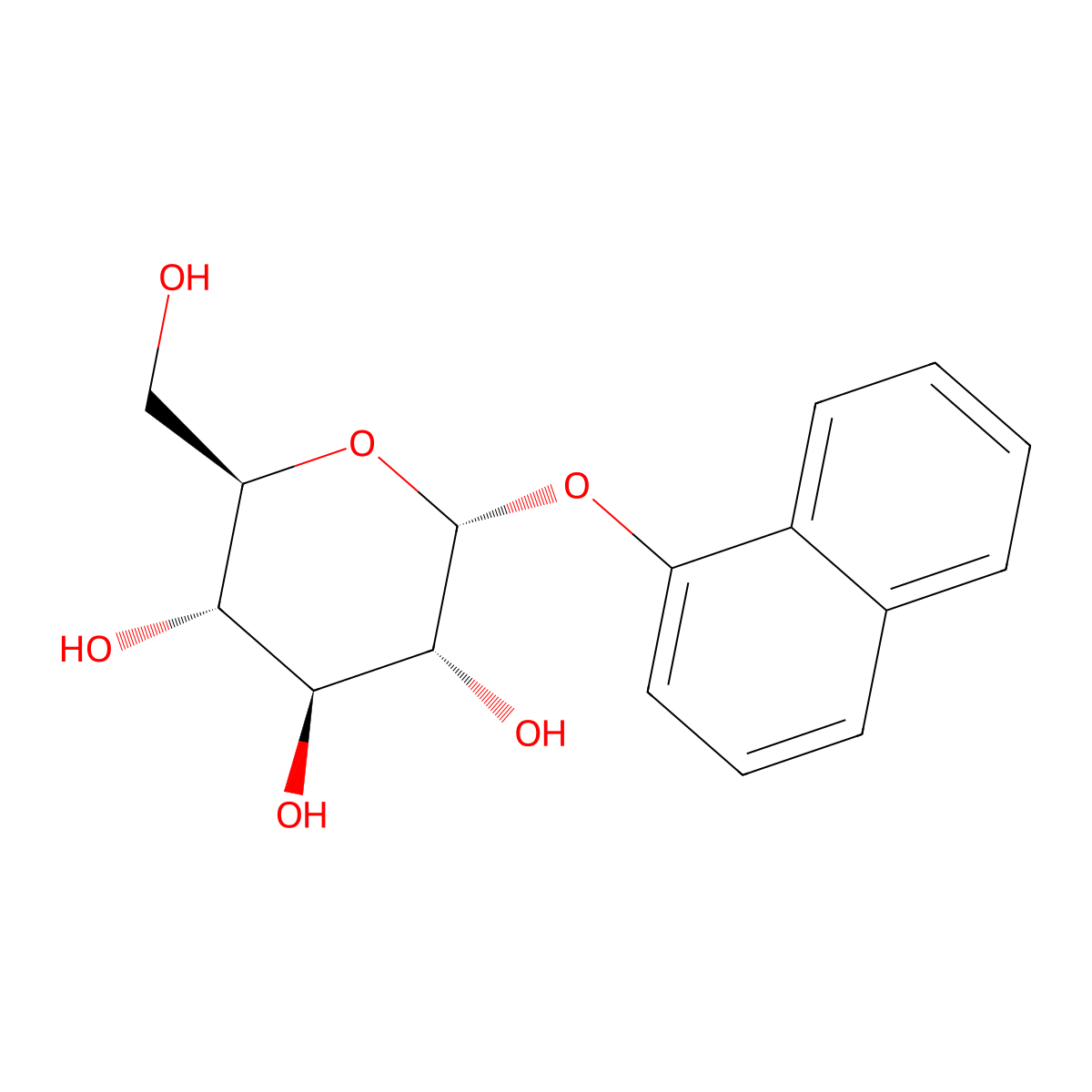 1-Naphthyl alpha-D-glucopyranoside molecular structure, CAS 208647-48-7