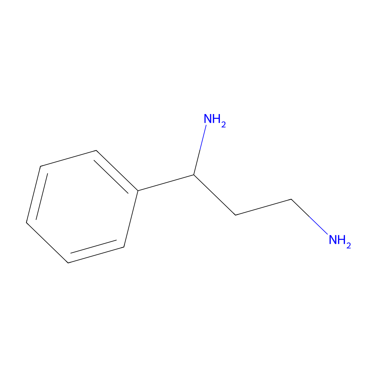 (1S)-1-Phenylpropane-1,3-diamine molecular structure, CAS 208655-12-3