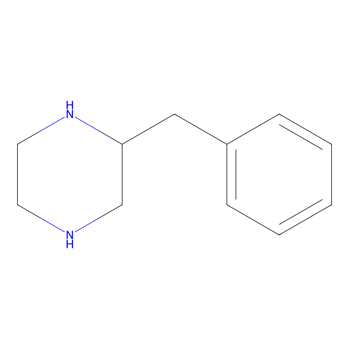 (S)-2-Benzylpiperazine molecular structure, CAS 208655-19-0
