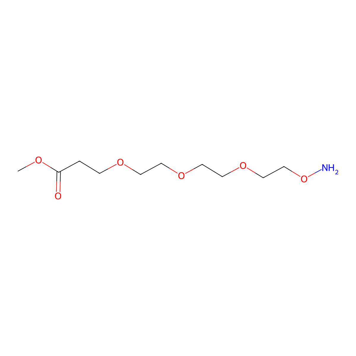 Aminooxy-PEG3-methyl ester molecular structure, CAS 2086689-03-2