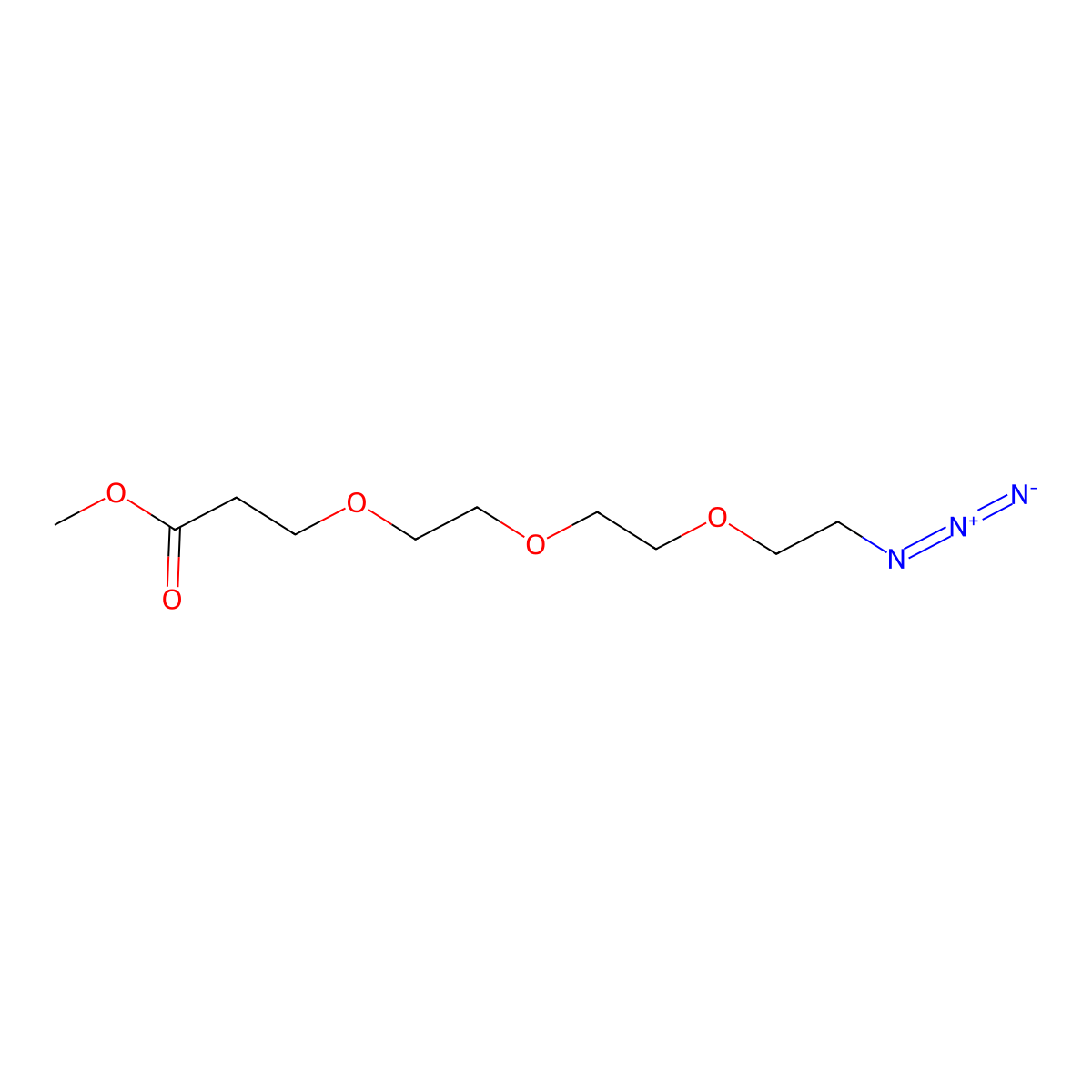 Azido-PEG3-methyl ester molecular structure, CAS 2086689-07-6