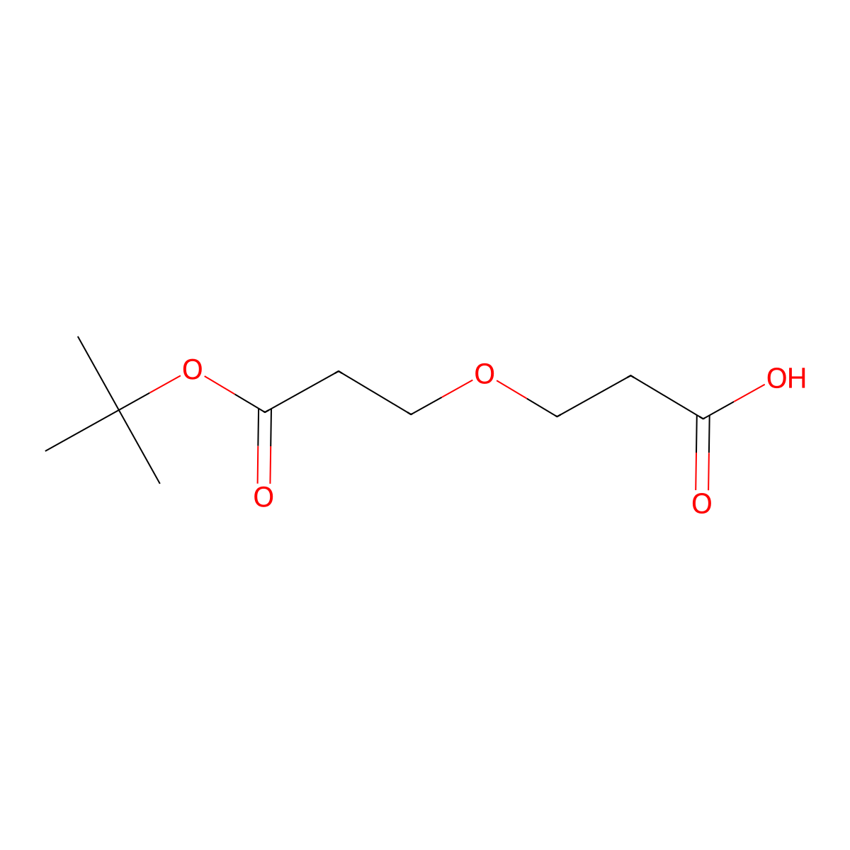 Acid-PEG1-t-butyl ester molecular structure, CAS 2086689-08-7