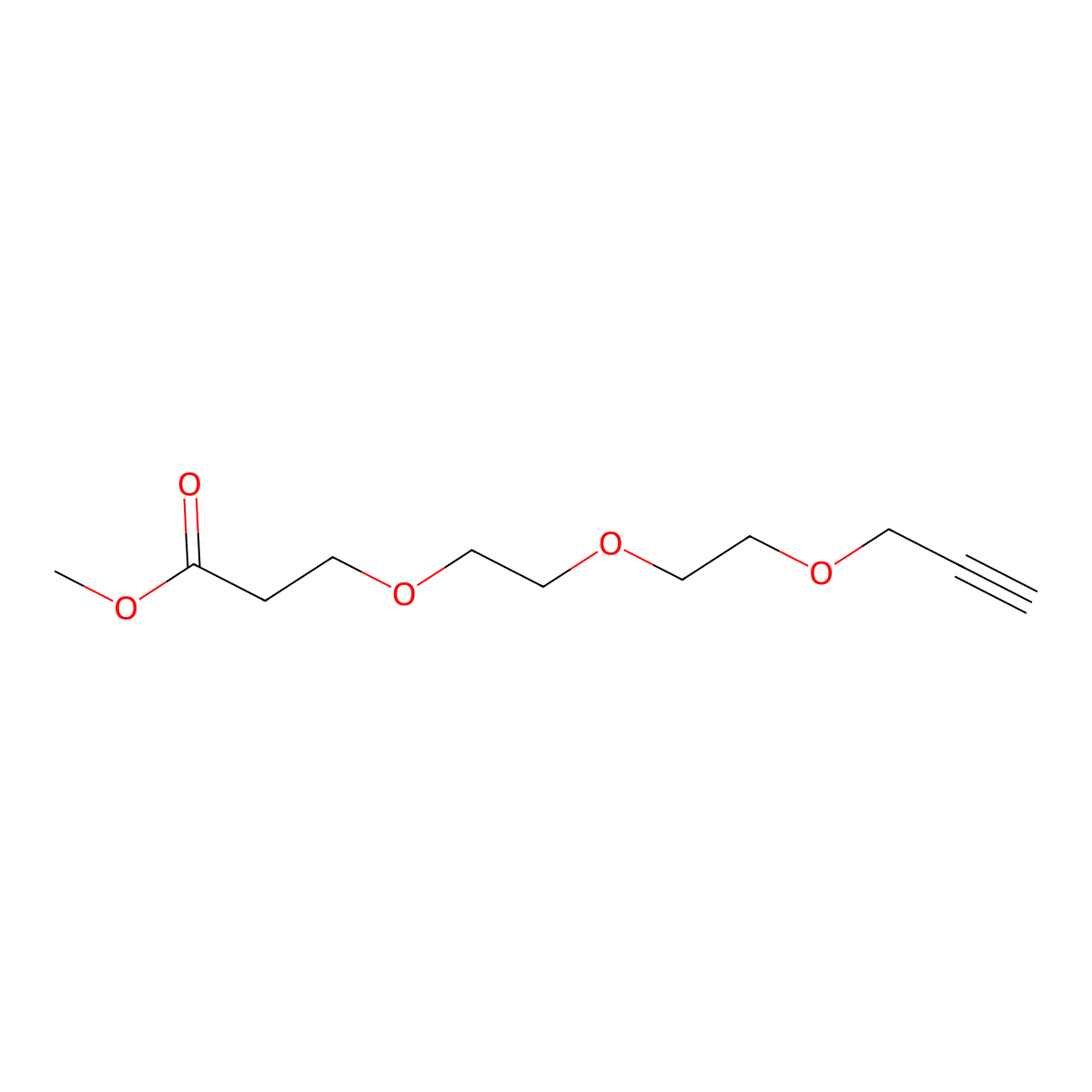 Propargyl-PEG3-methyl ester molecular structure, CAS 2086689-09-8