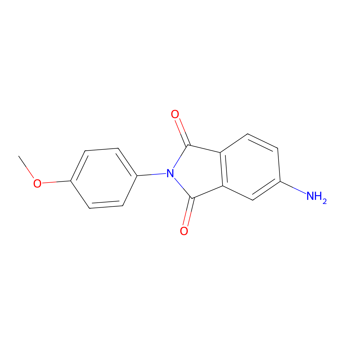 5-Amino-2-(4-methoxyphenyl)isoindole-1,3-dione molecular structure, CAS 20871-09-4
