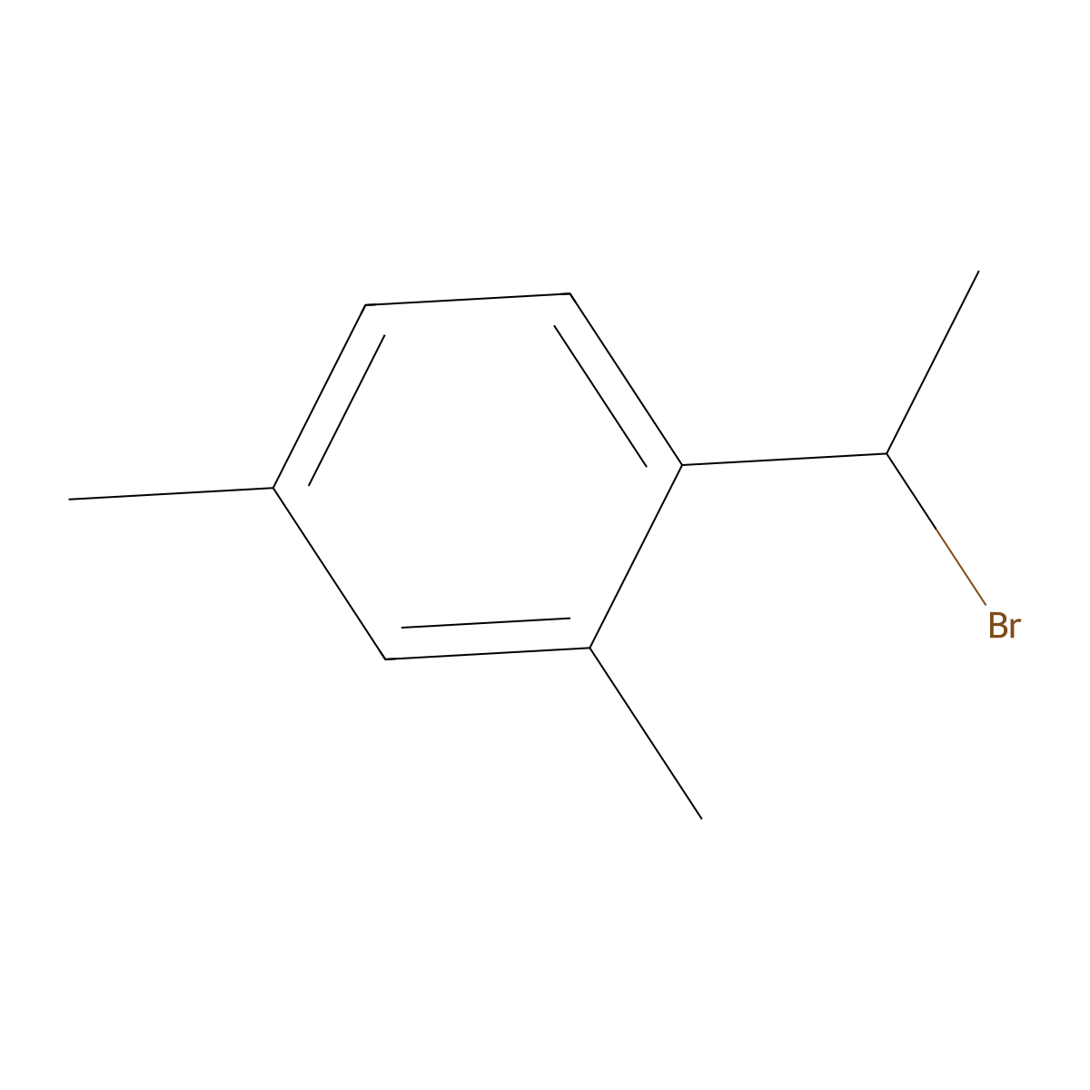 1-(1-Bromoethyl)-2,4-dimethylbenzene molecular structure, CAS 20871-92-5