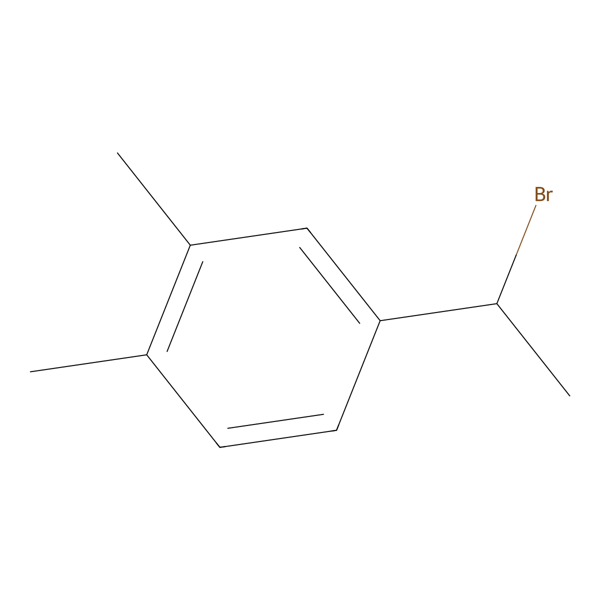 4-(1-Bromoethyl)-1,2-dimethylbenzene molecular structure, CAS 20871-94-7
