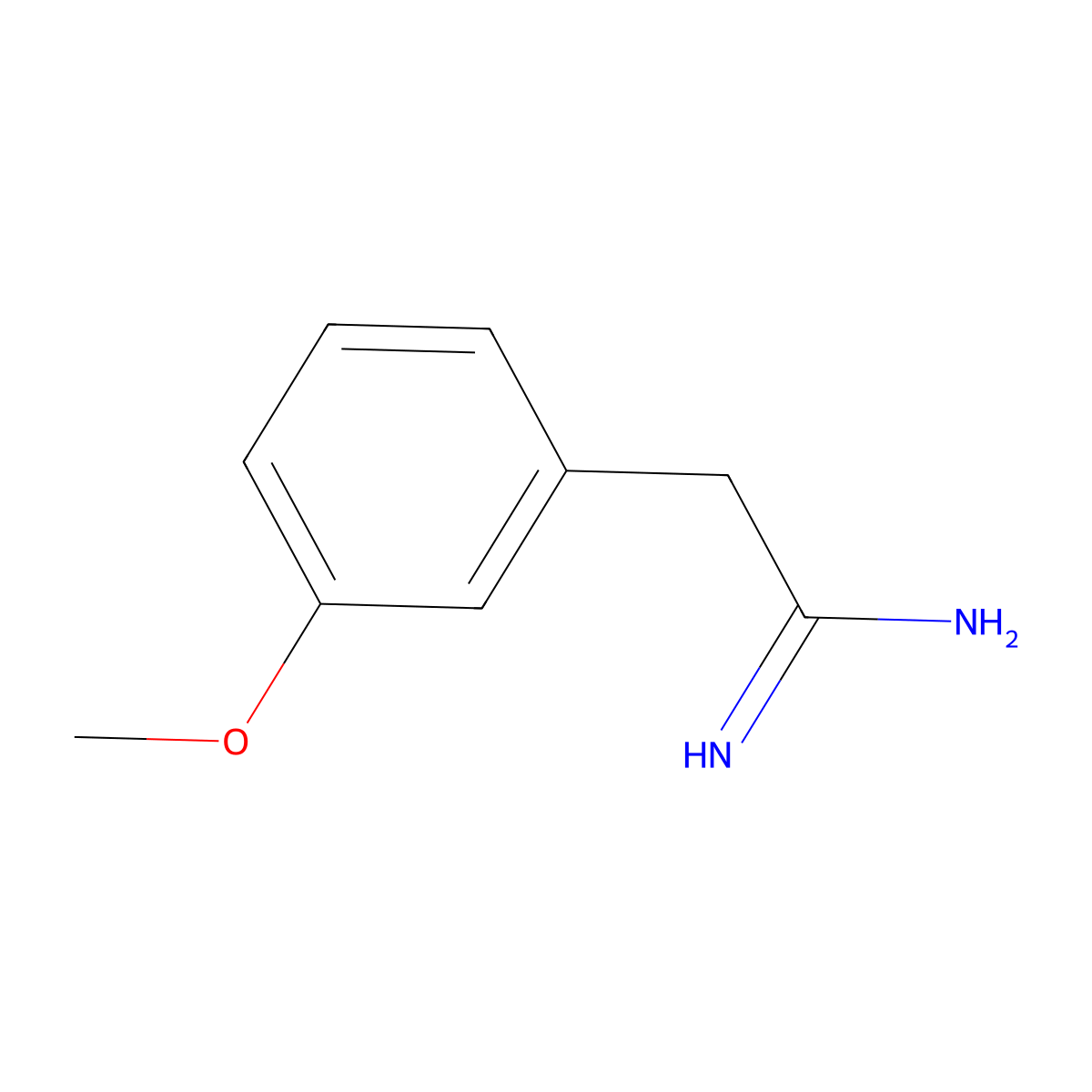 2-(3-Methoxyphenyl)acetimidamide molecular structure, CAS 208718-83-6