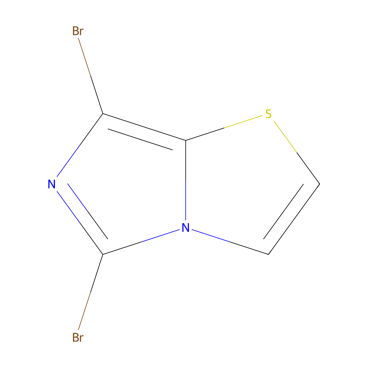 5,7-Dibromoimidazo[4,3-b][1,3]thiazole molecular structure, CAS 208722-29-6