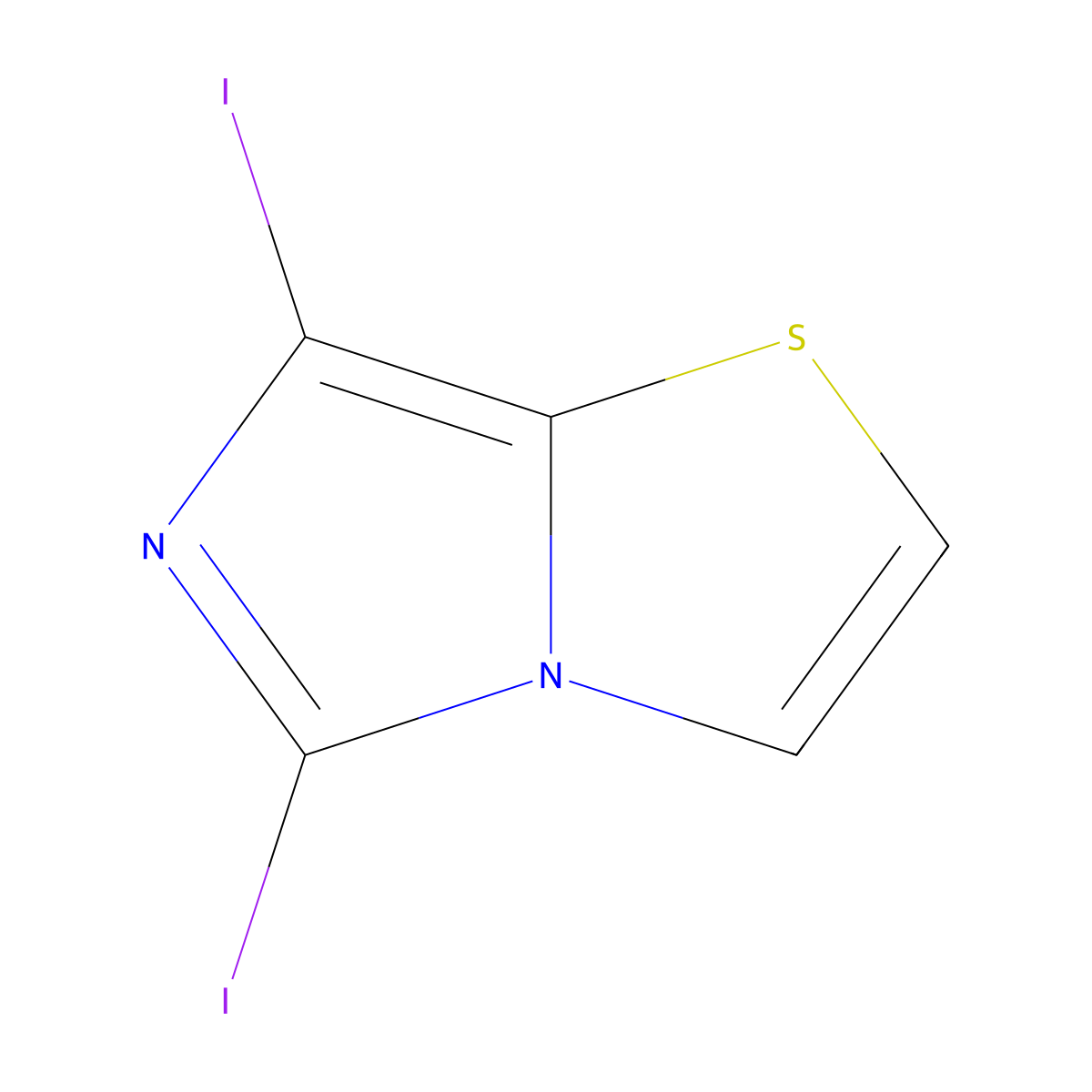 5,7-Diiodoimidazo[5,1-B]thiazole molecular structure, CAS 208722-50-3