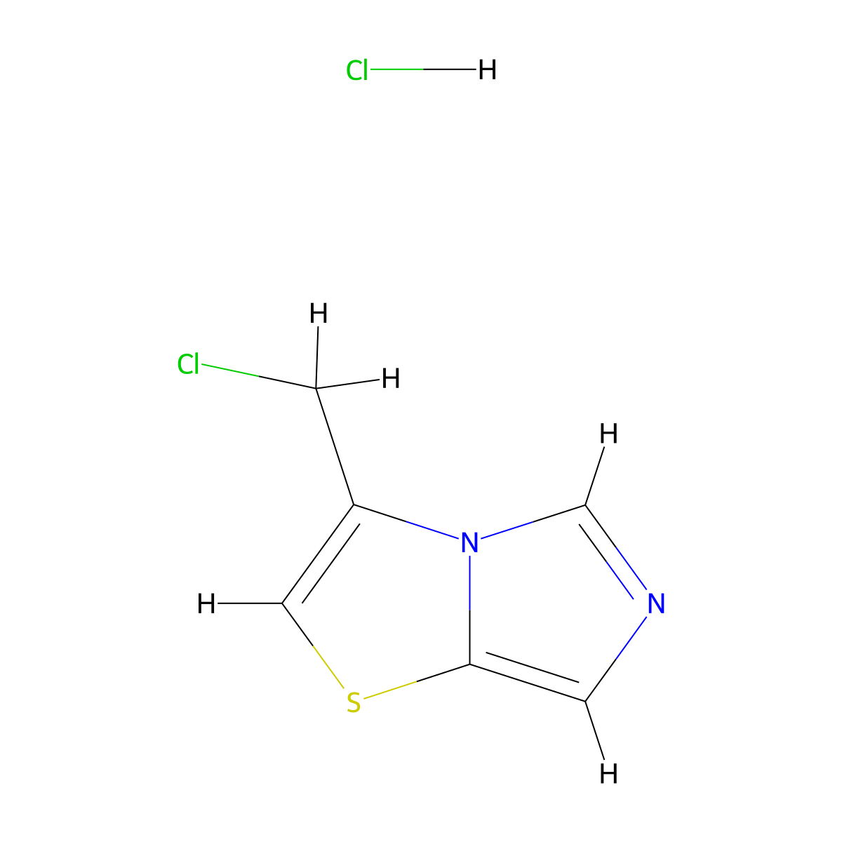 3-(Chloromethyl)imidazo[4,3-b][1,3]thiazolehydrochloride molecular structure, CAS 208723-05-1