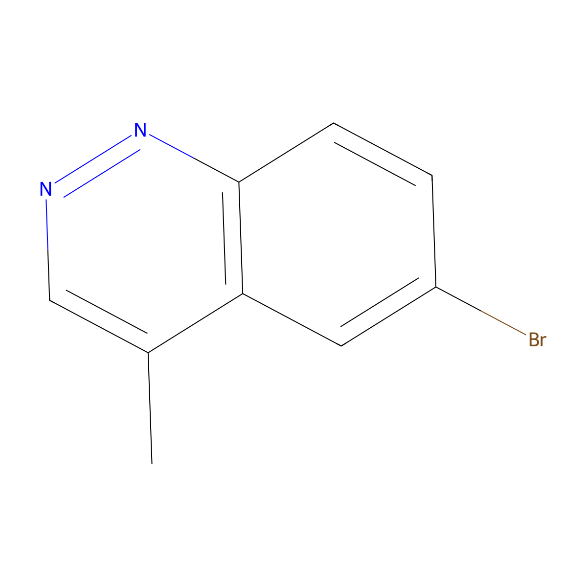 6-Bromo-4-methylcinnoline molecular structure, CAS 20873-31-8