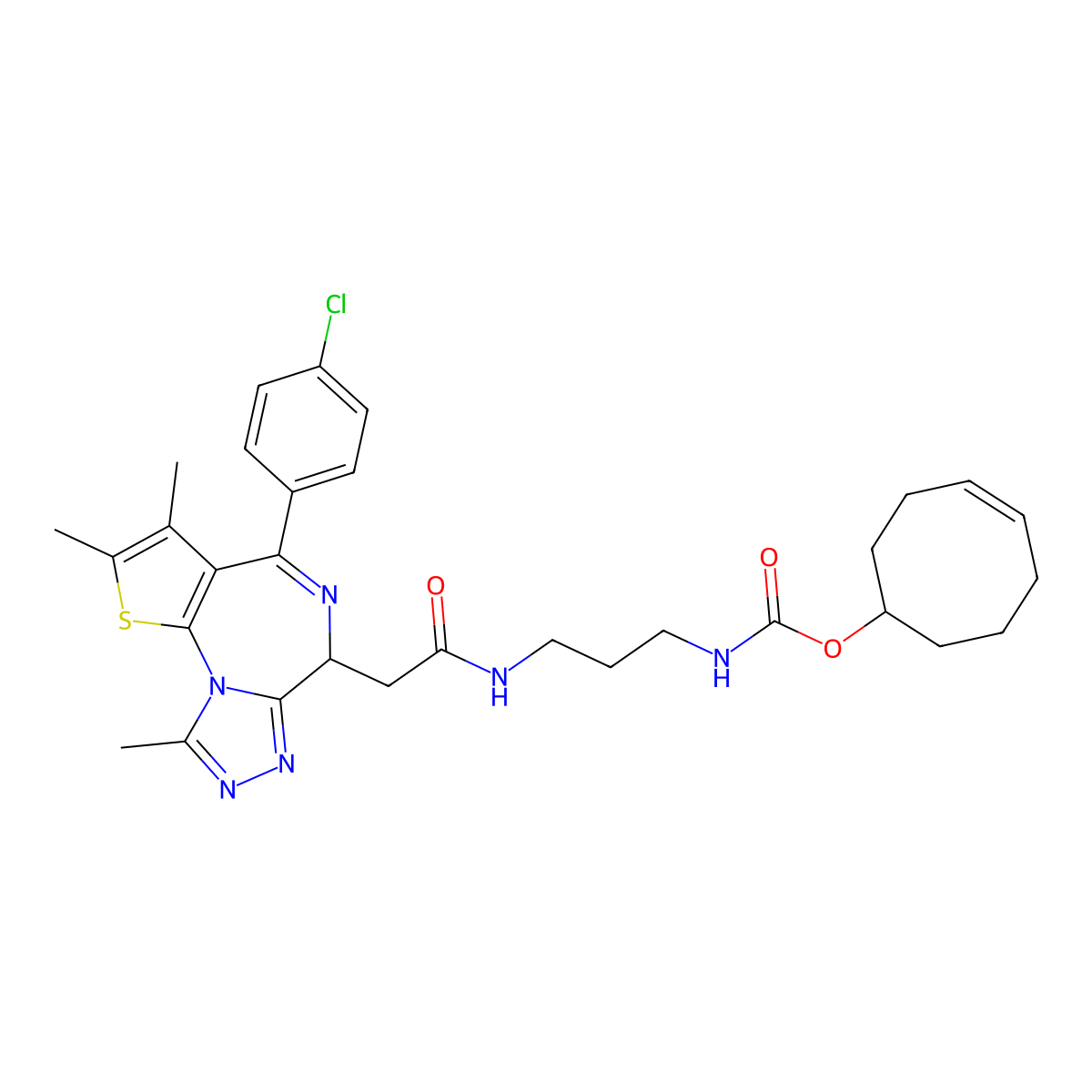 (Z)-JQ1-Tco molecular structure, CAS 2087490-43-3