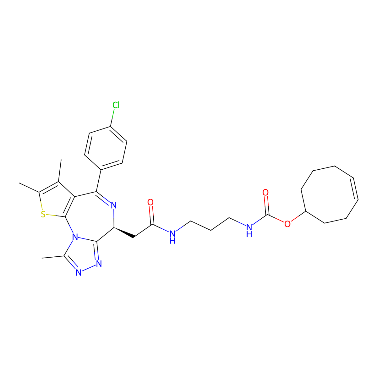 (Z)-JQ1-Tco molecular structure, CAS 2087490-43-3
