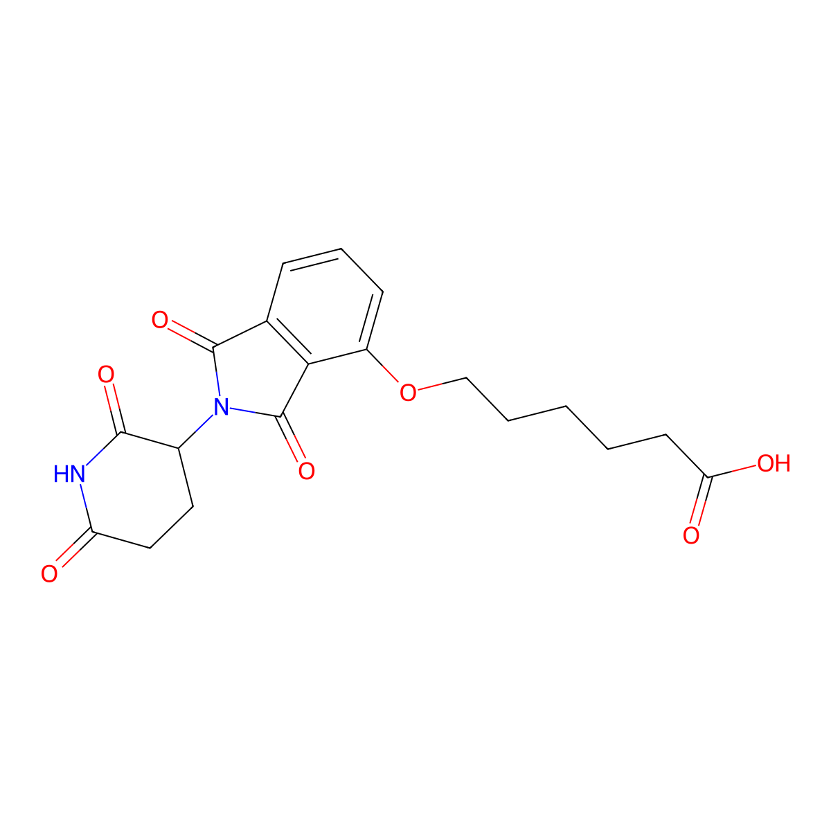 Thalidomide-O-C5-acid molecular structure, CAS 2087490-48-8