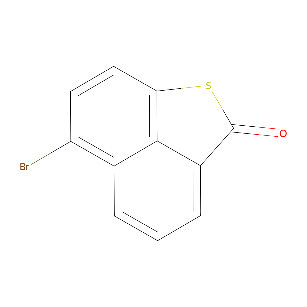 6-bromo-2H-naphtho[1,8-bc]thiophen-2-one molecular structure, CAS 20875-65-4