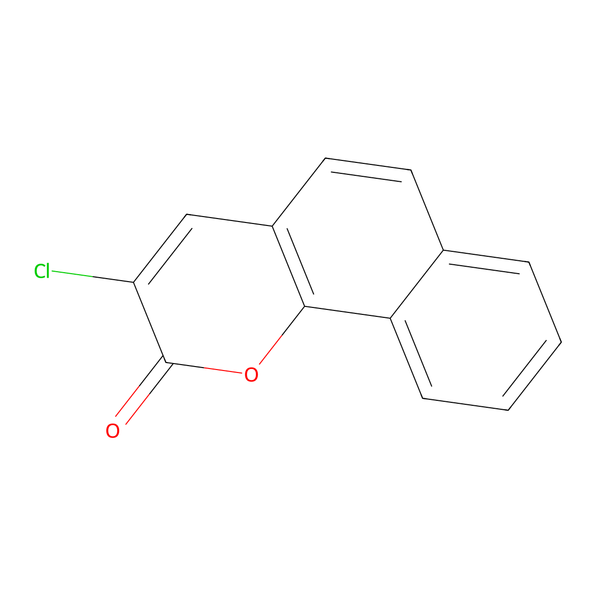 3-chloro-2H-benzo[h]chromen-2-one molecular structure, CAS 20875-73-4