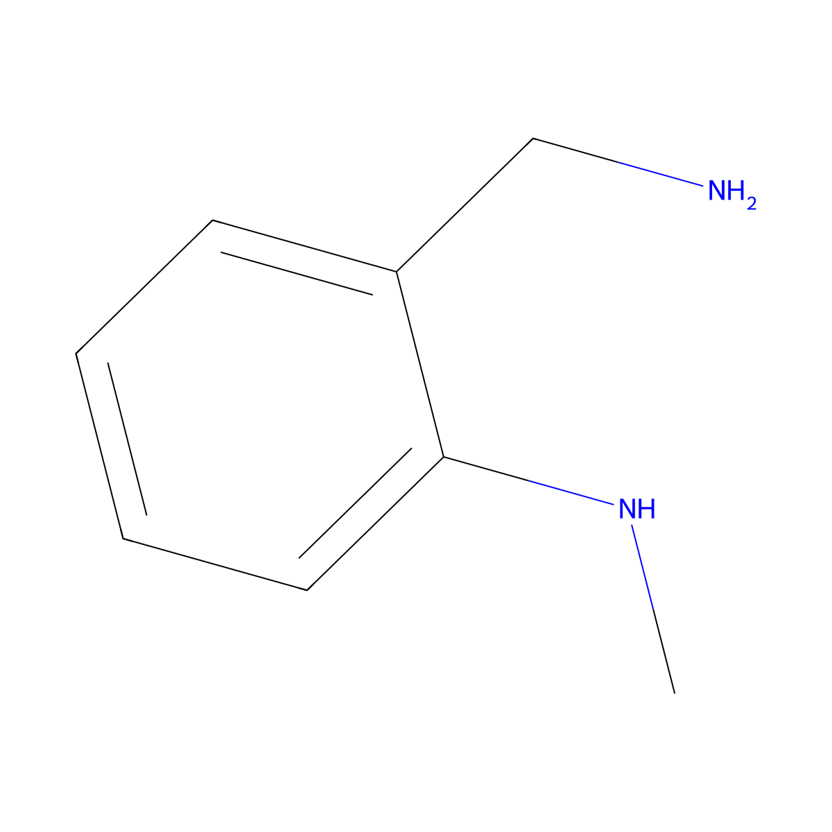 2-(aminomethyl)-N-methylaniline molecular structure, CAS 20877-88-7