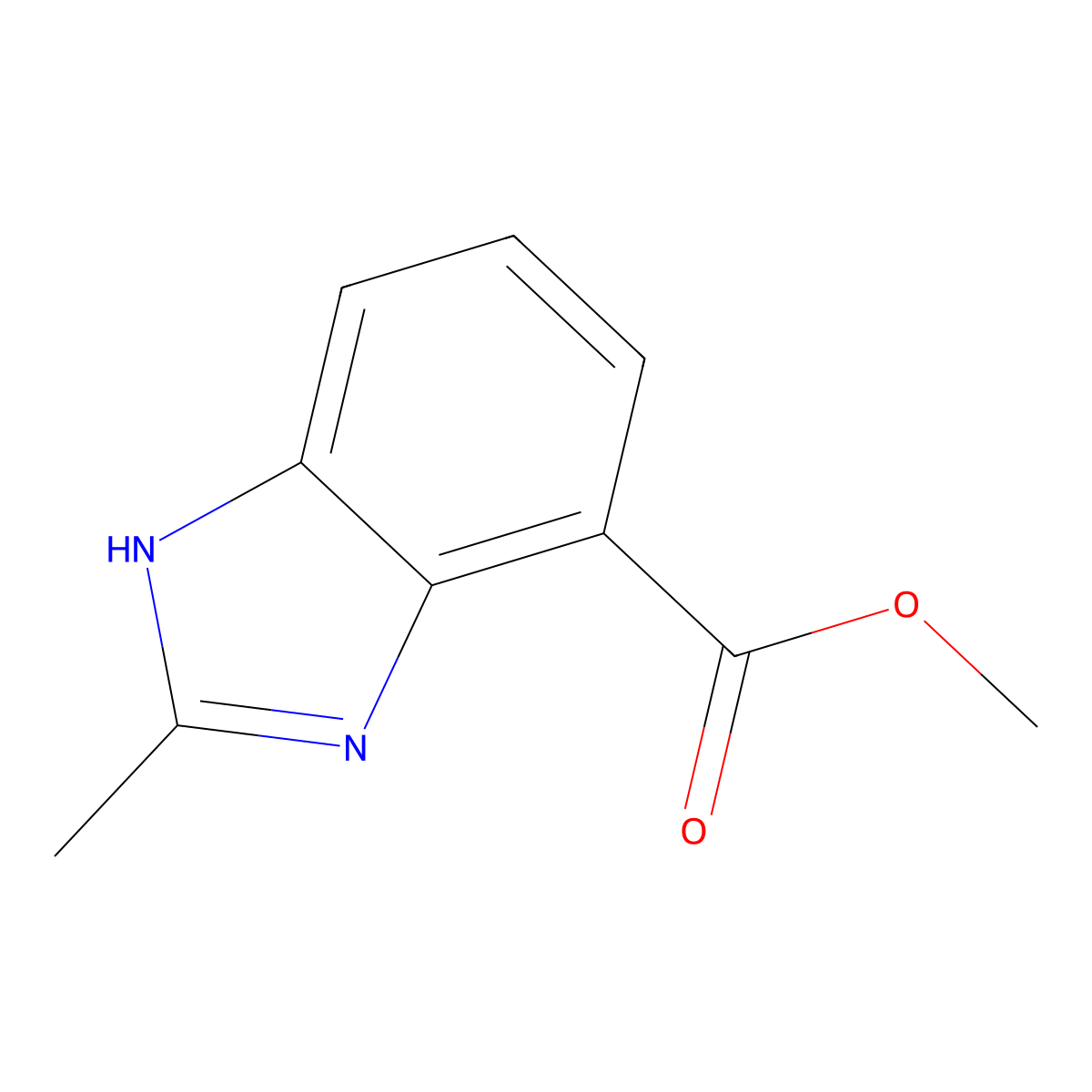 Methyl 2-methyl-1H-benzo[d]imidazole-4-carboxylate molecular structure, CAS 208772-14-9
