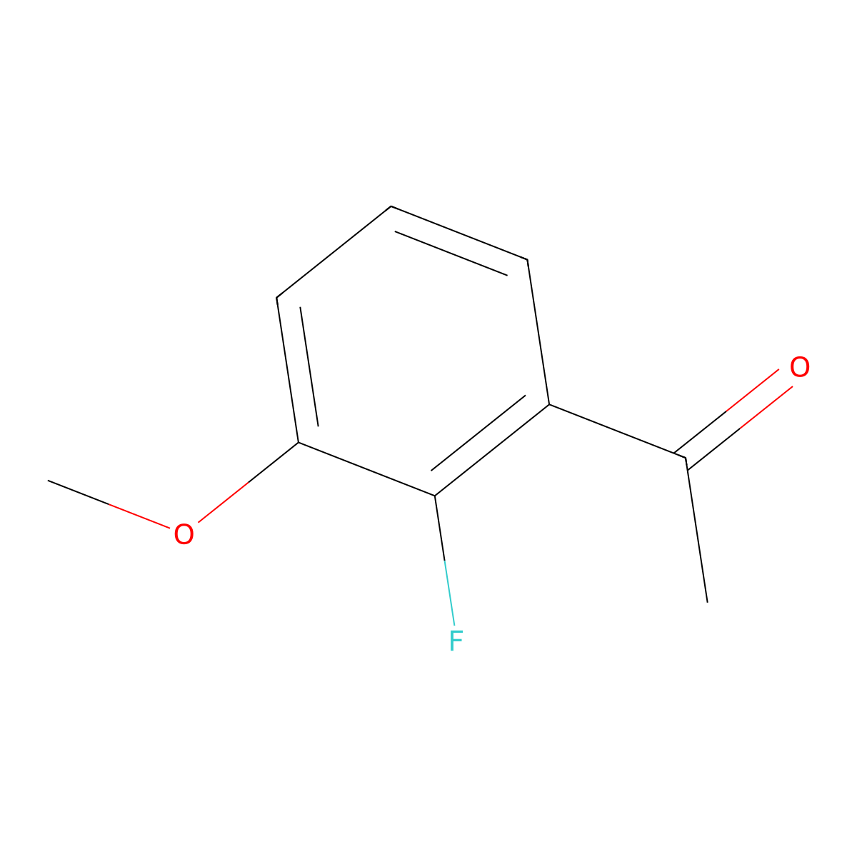 1-(2-Fluoro-3-methoxyphenyl)ethan-1-one molecular structure, CAS 208777-19-9